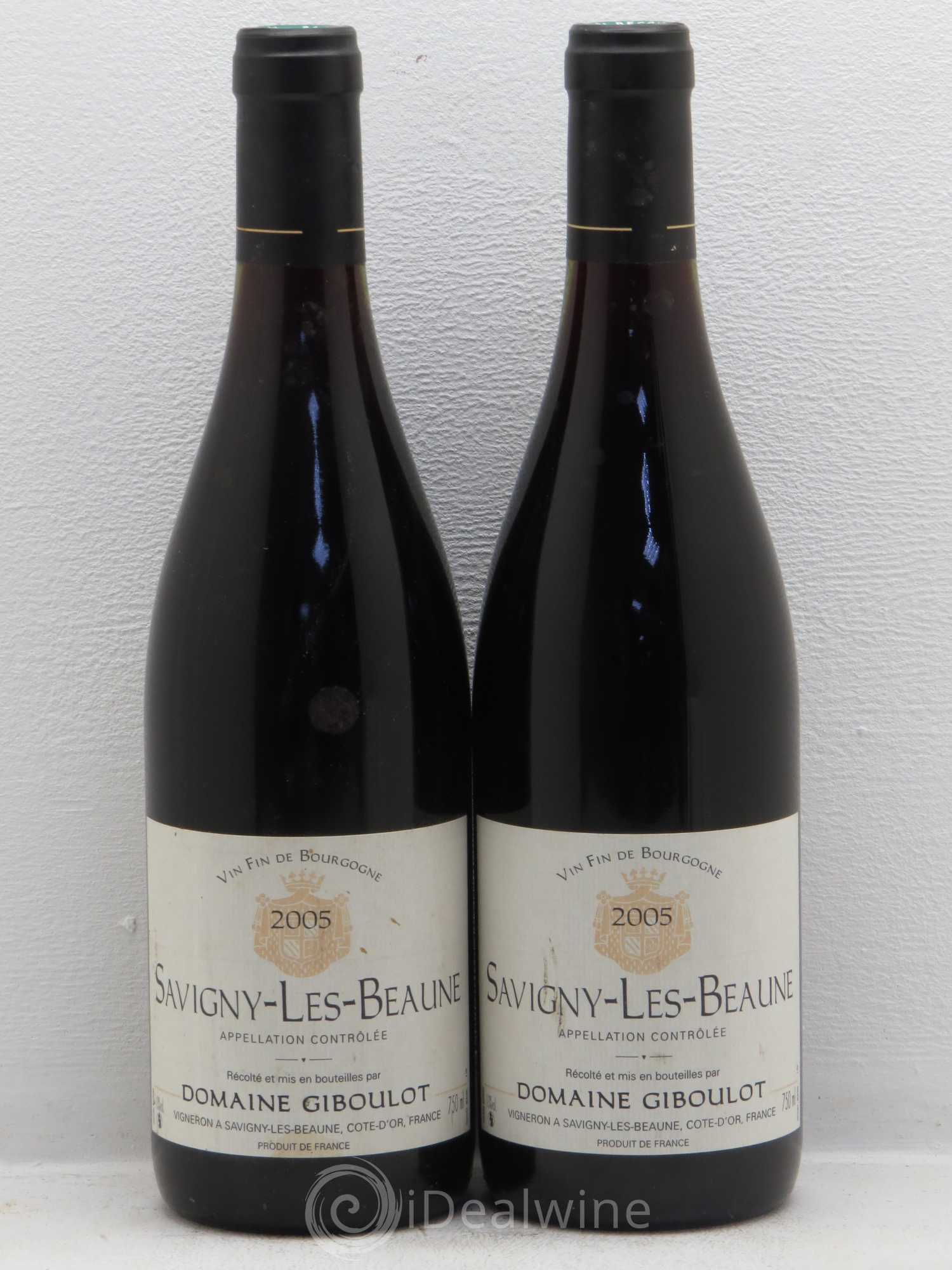Savigny-lès-Beaune Domaine Giboulot 2005 - Lot de 5 bouteilles - 2