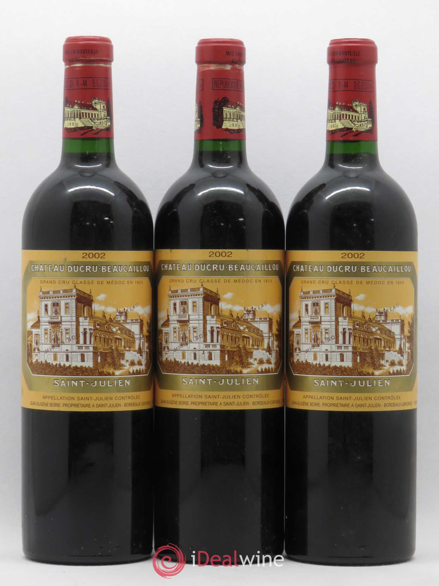 Château Ducru Beaucaillou 2ème Grand Cru Classé 2002 - Lot de 3 bouteilles - 0