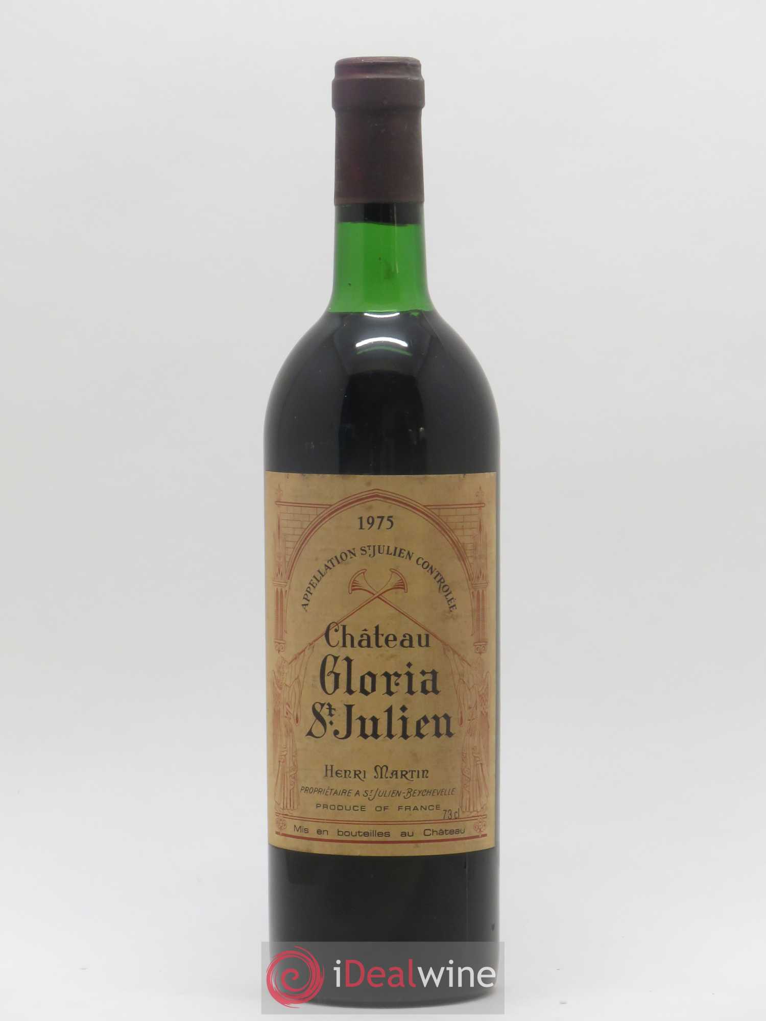Château Gloria 1975 - Lot de 1 bouteille - 0