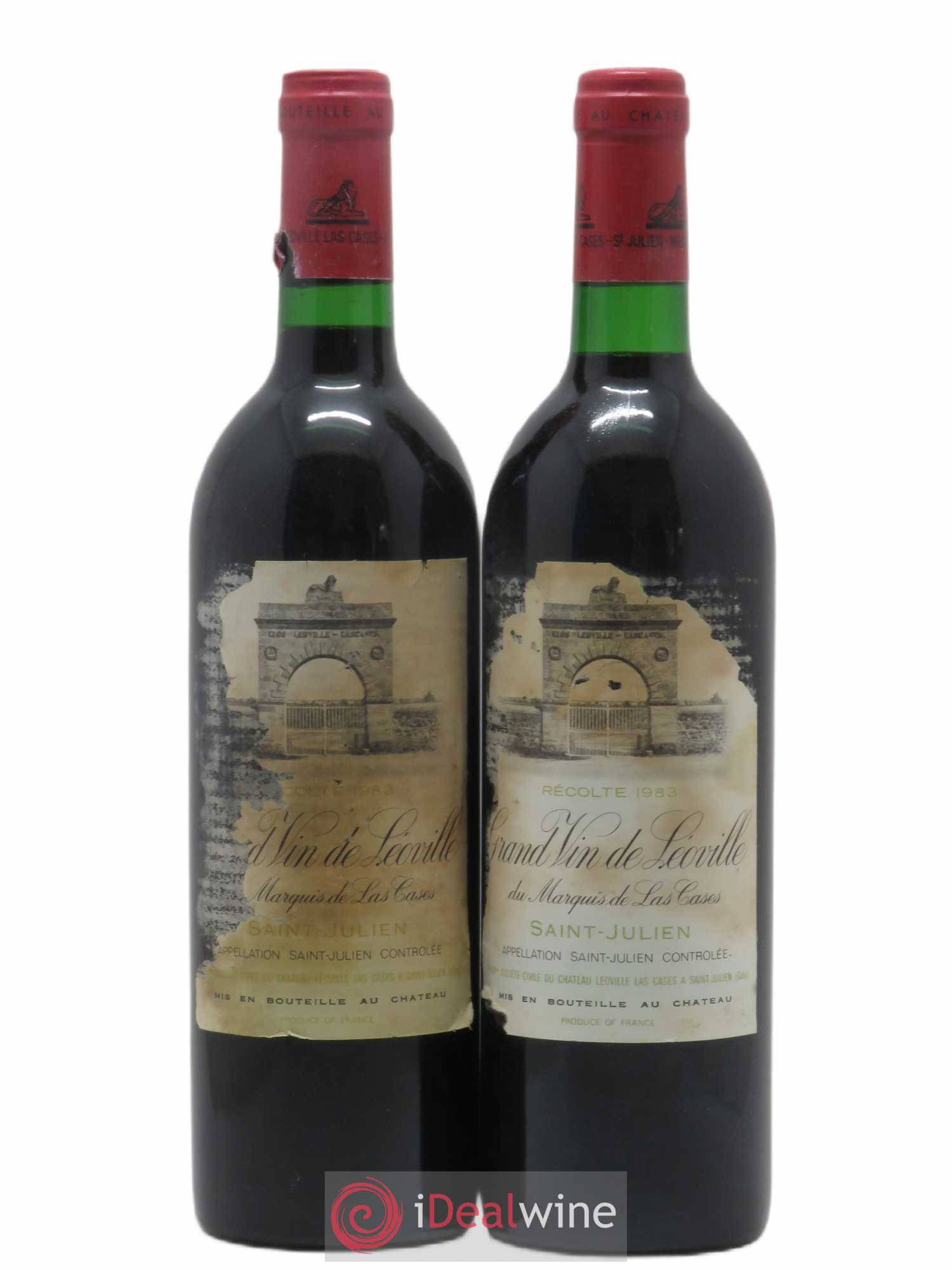 Château Léoville Las Cases 2ème Grand Cru Classé 1983 - Lot de 2 bouteilles - 0
