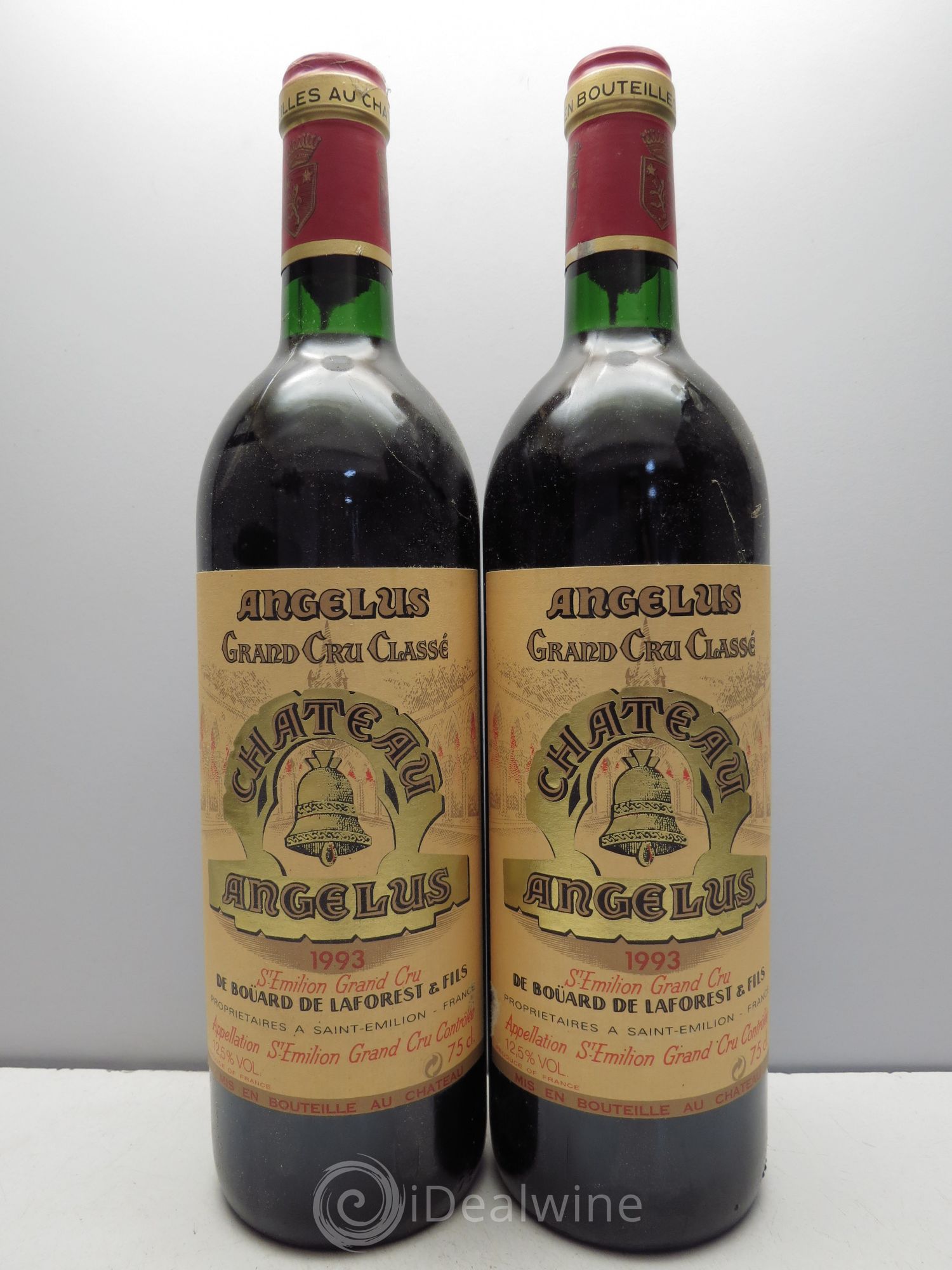 Château Angélus 1er Grand Cru Classé A 1993 - Lot de 2 bouteilles - 0