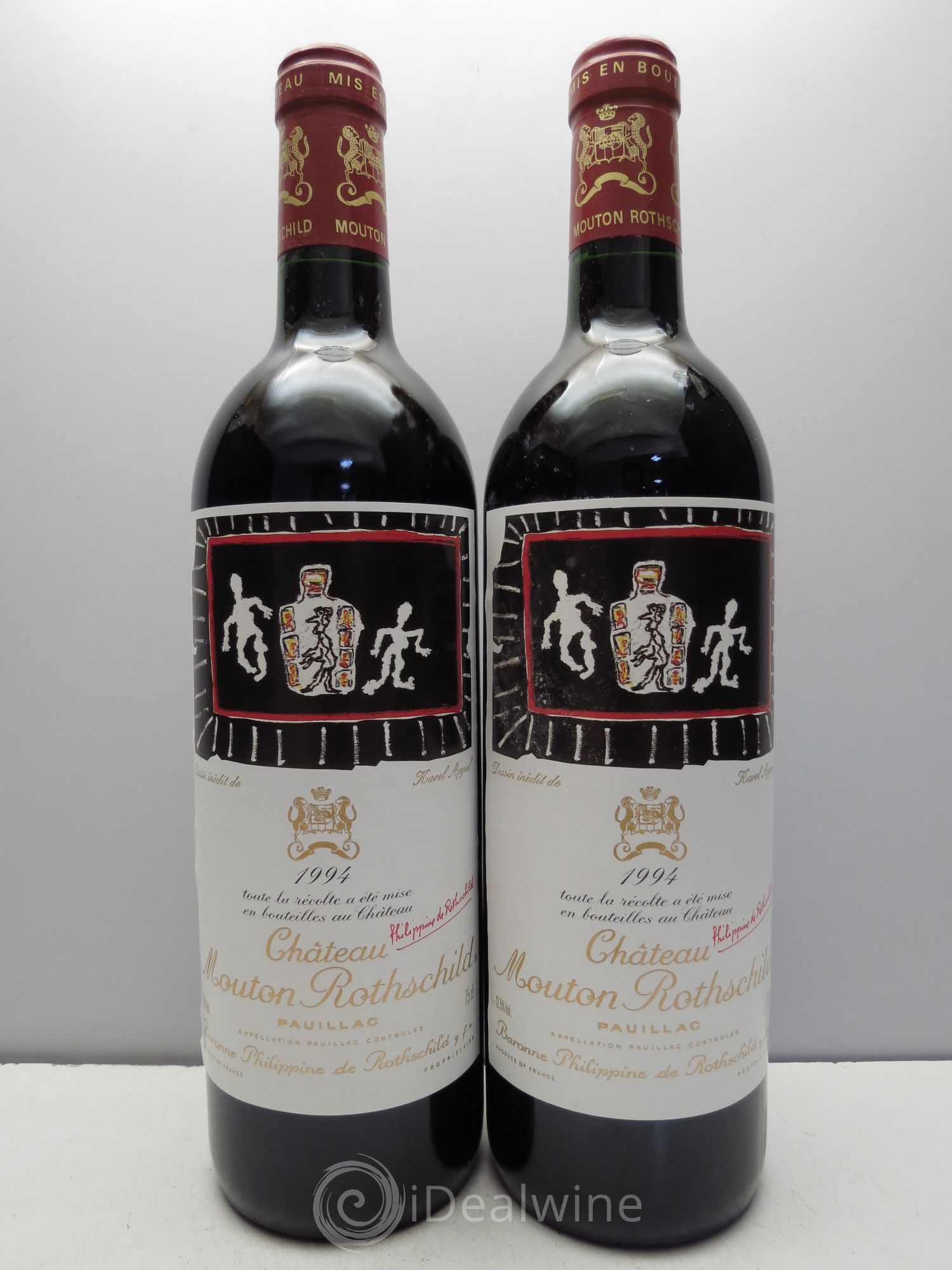 Château Mouton Rothschild 1er Grand Cru Classé 1994 - Lot de 2 bouteilles - 0