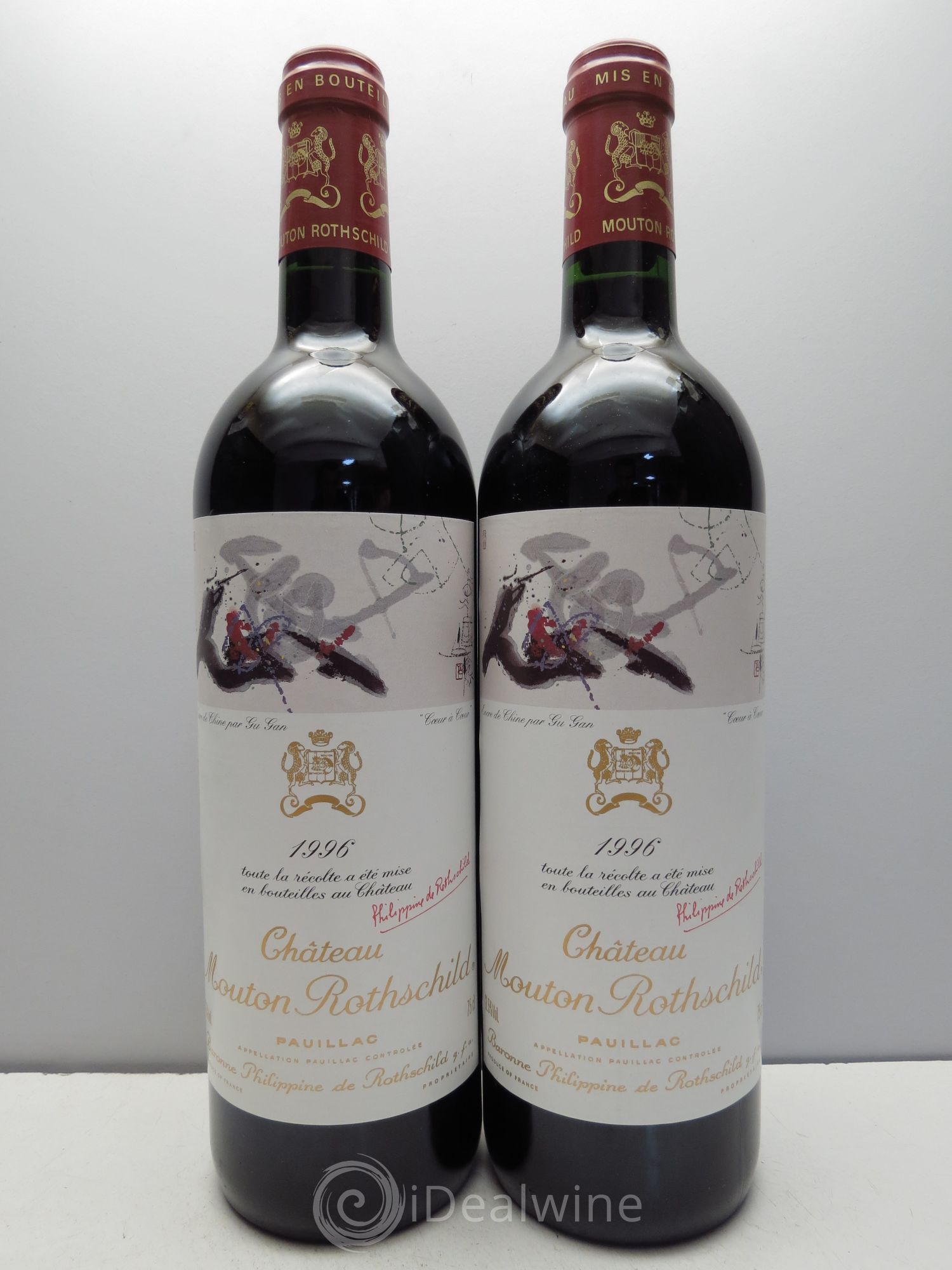 Château Mouton Rothschild 1er Grand Cru Classé 1996 - Lot de 2 bouteilles - 0