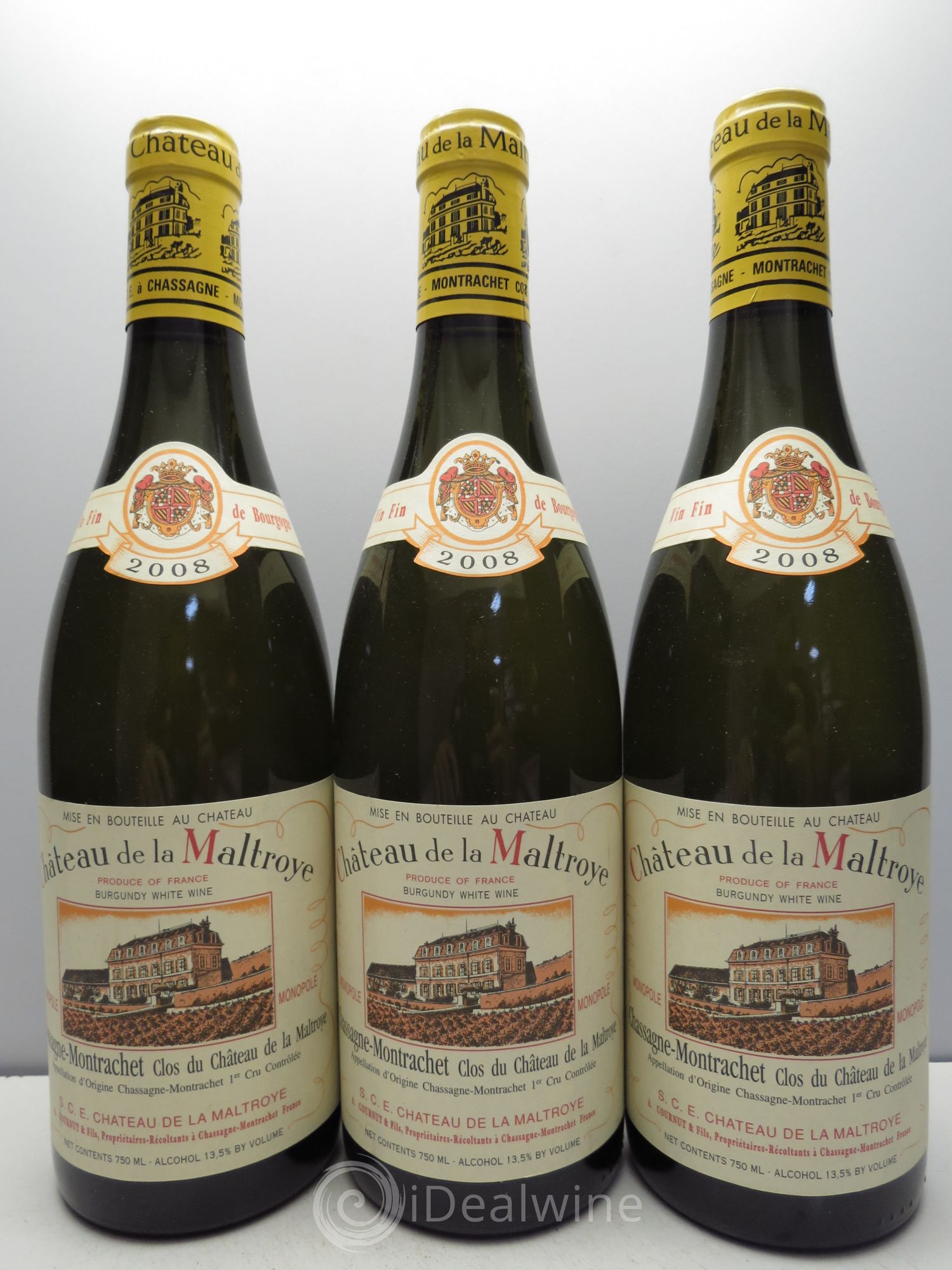 Chassagne-Montrachet Clos du Château 2008 - Posten von 3 Flaschen - 0