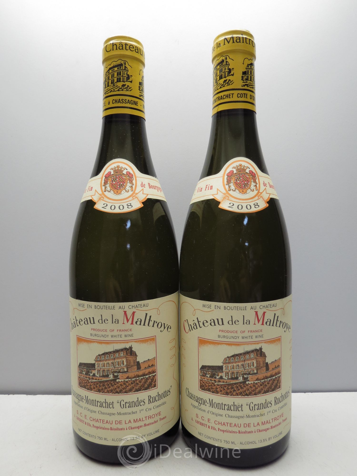 Chassagne-Montrachet 1er Cru 2008 - Lot de 2 bouteilles - 0