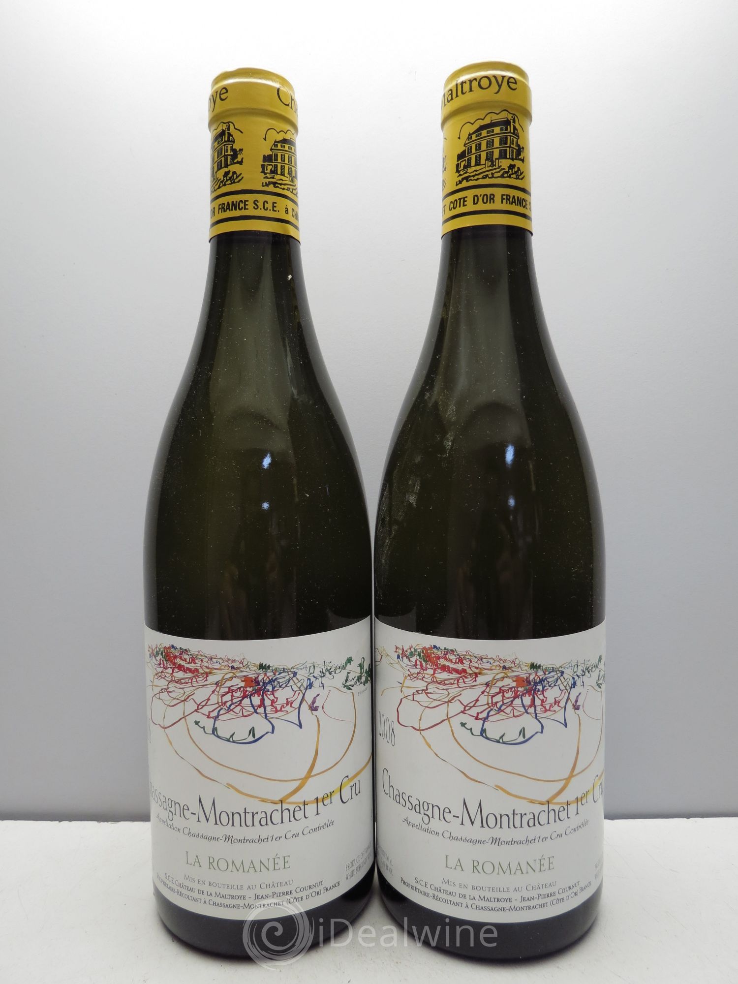 Chassagne-Montrachet 1er Cru 2008 - Lot de 2 bouteilles - 0