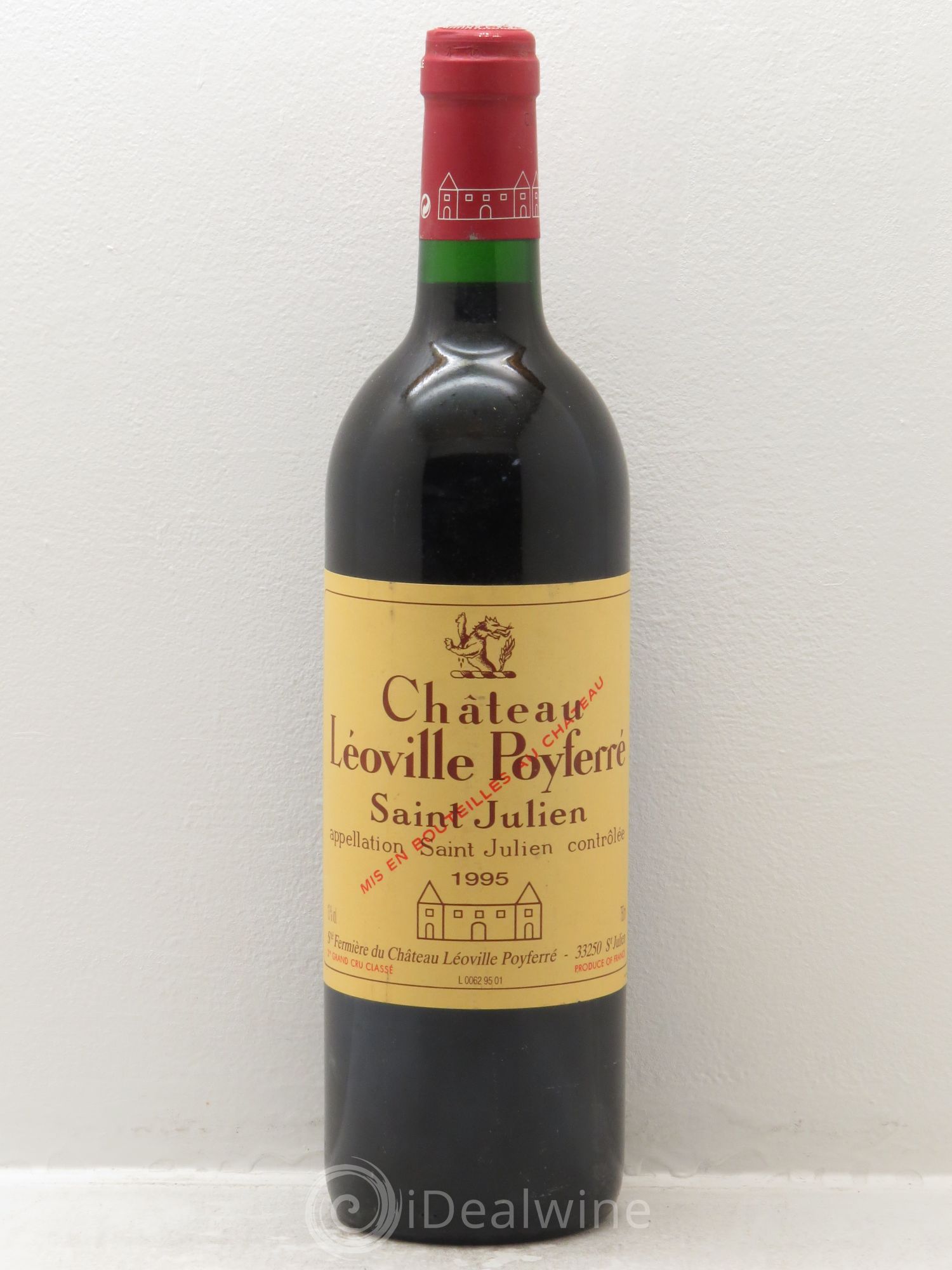 Château Léoville Poyferré 2ème Grand Cru Classé 1995 - Lot de 1 bouteille - 0