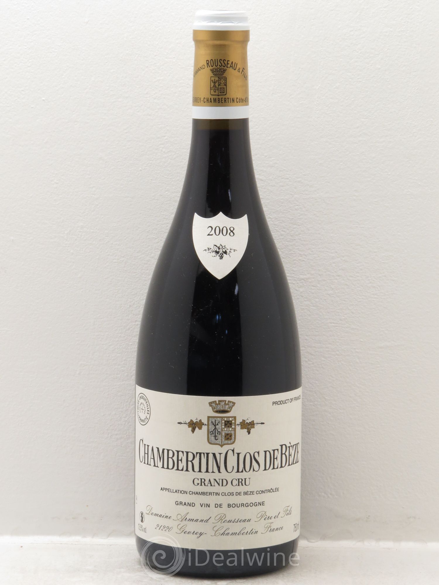 Chambertin Clos de Bèze Grand Cru Armand Rousseau (Domaine) (sans prix de réserve) 2008 - Lot de 1 bouteille - 0