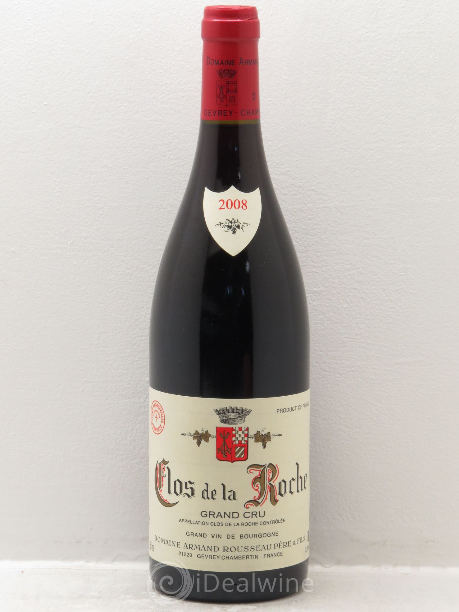 Clos de la Roche Grand Cru Armand Rousseau (Domaine) 2008 - Lot de 1 bouteille - 0