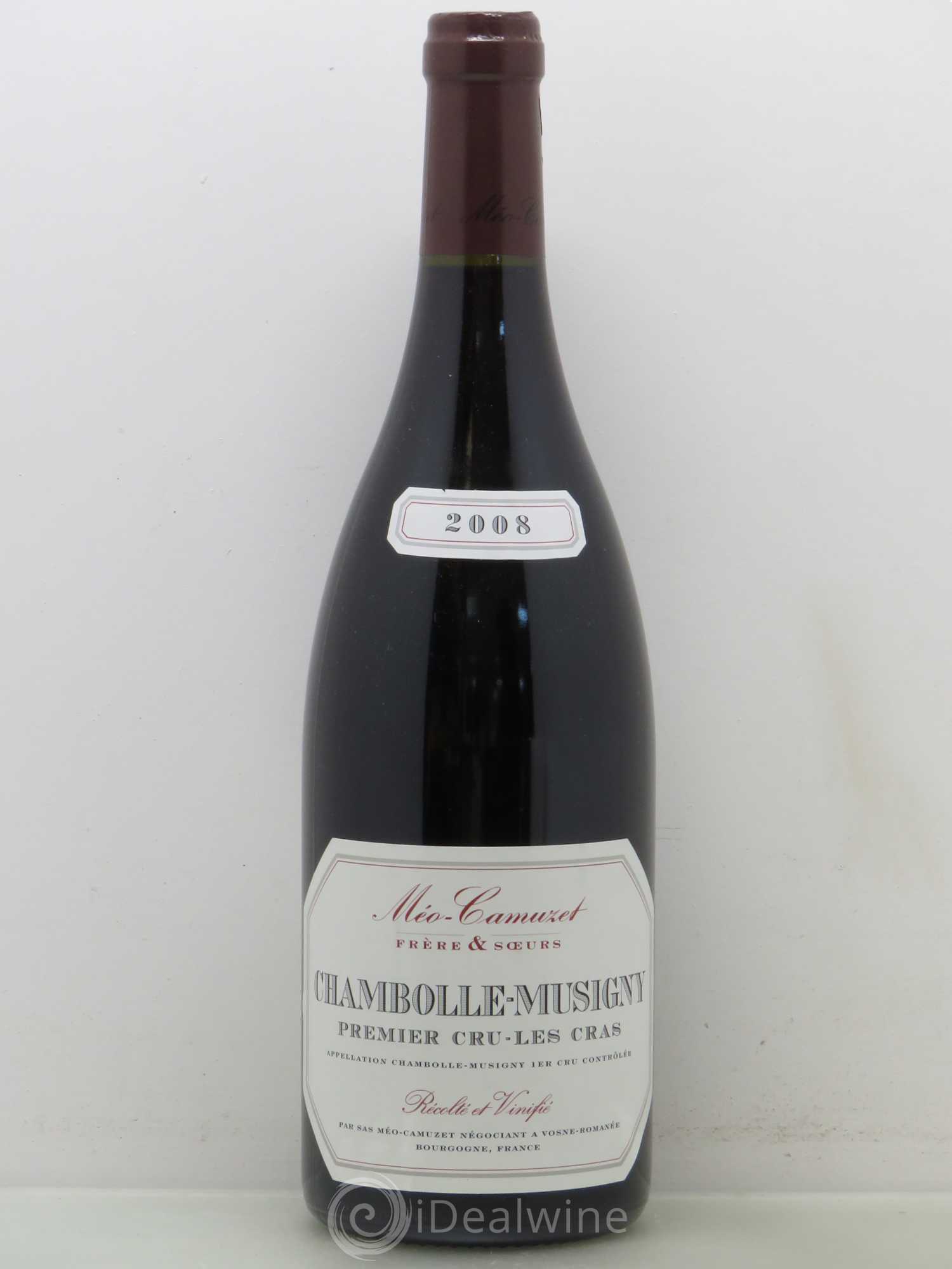 Chambolle-Musigny 1er Cru Les Cras Méo-Camuzet (Frère & Soeurs) 2008 - Lot de 1 bouteille - 0