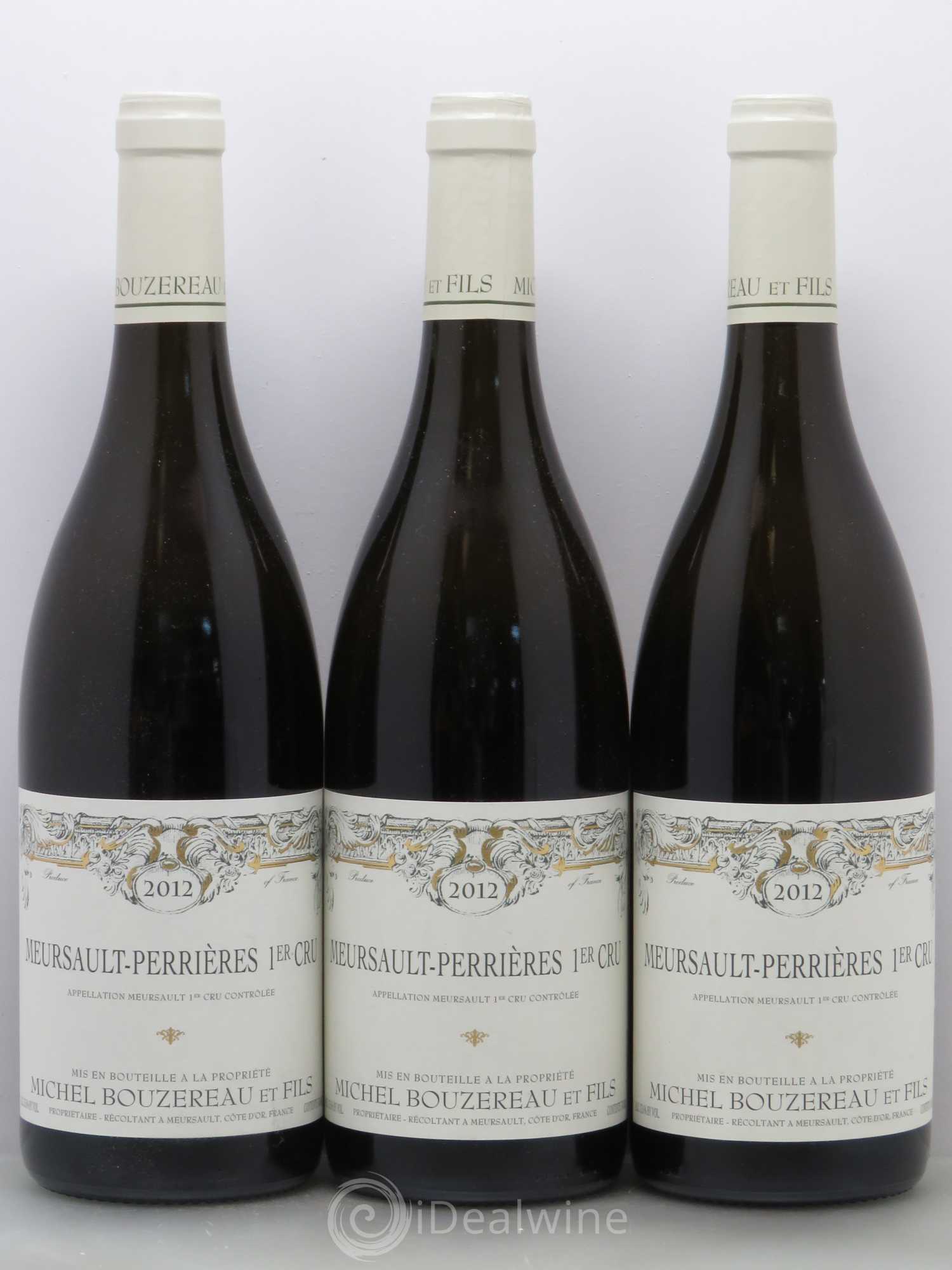 Meursault 1er Cru Perrières Michel Bouzereau et Fils (Domaine) 2012 - Lot de 3 bouteilles - 0