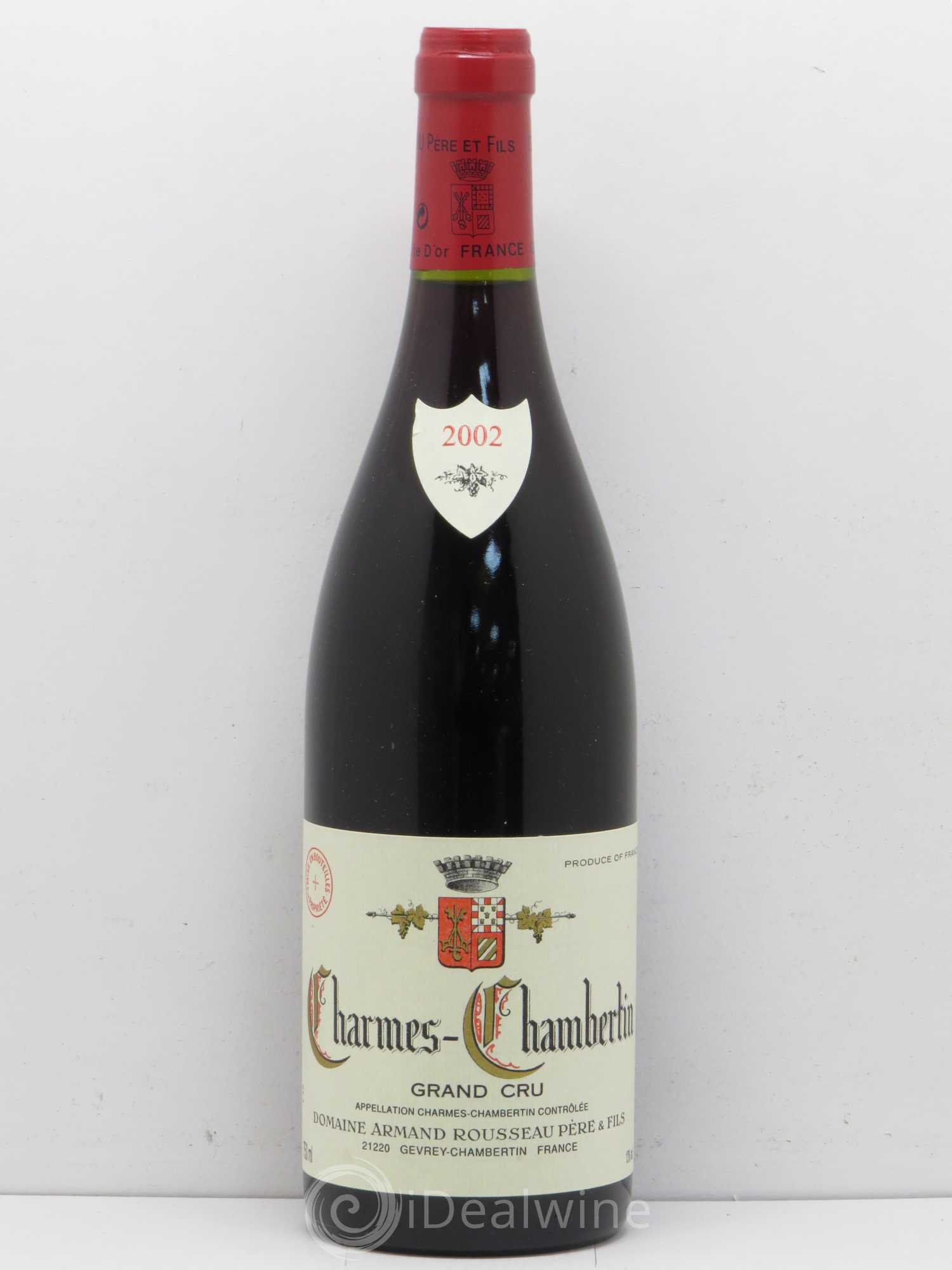 Charmes-Chambertin Grand Cru Armand Rousseau (Domaine) 2002 - Lot de 1 bouteille - 0