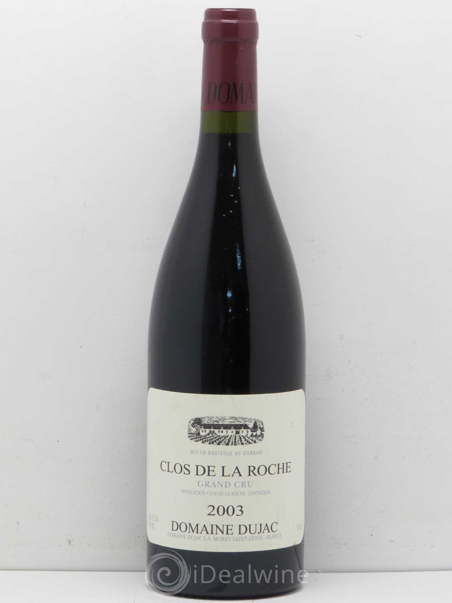 Clos de la Roche Grand Cru Dujac (Domaine) 2003 - Lot de 1 bouteille - 0