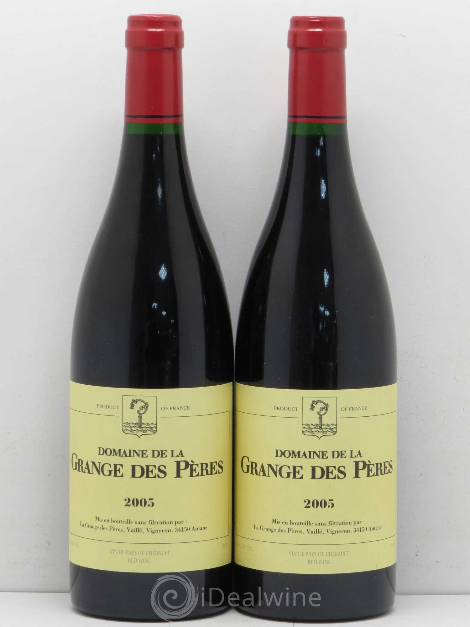 Pays d'Hérault Grange des Pères Laurent Vaillé 2005 - Lot de 2 bouteilles - 0