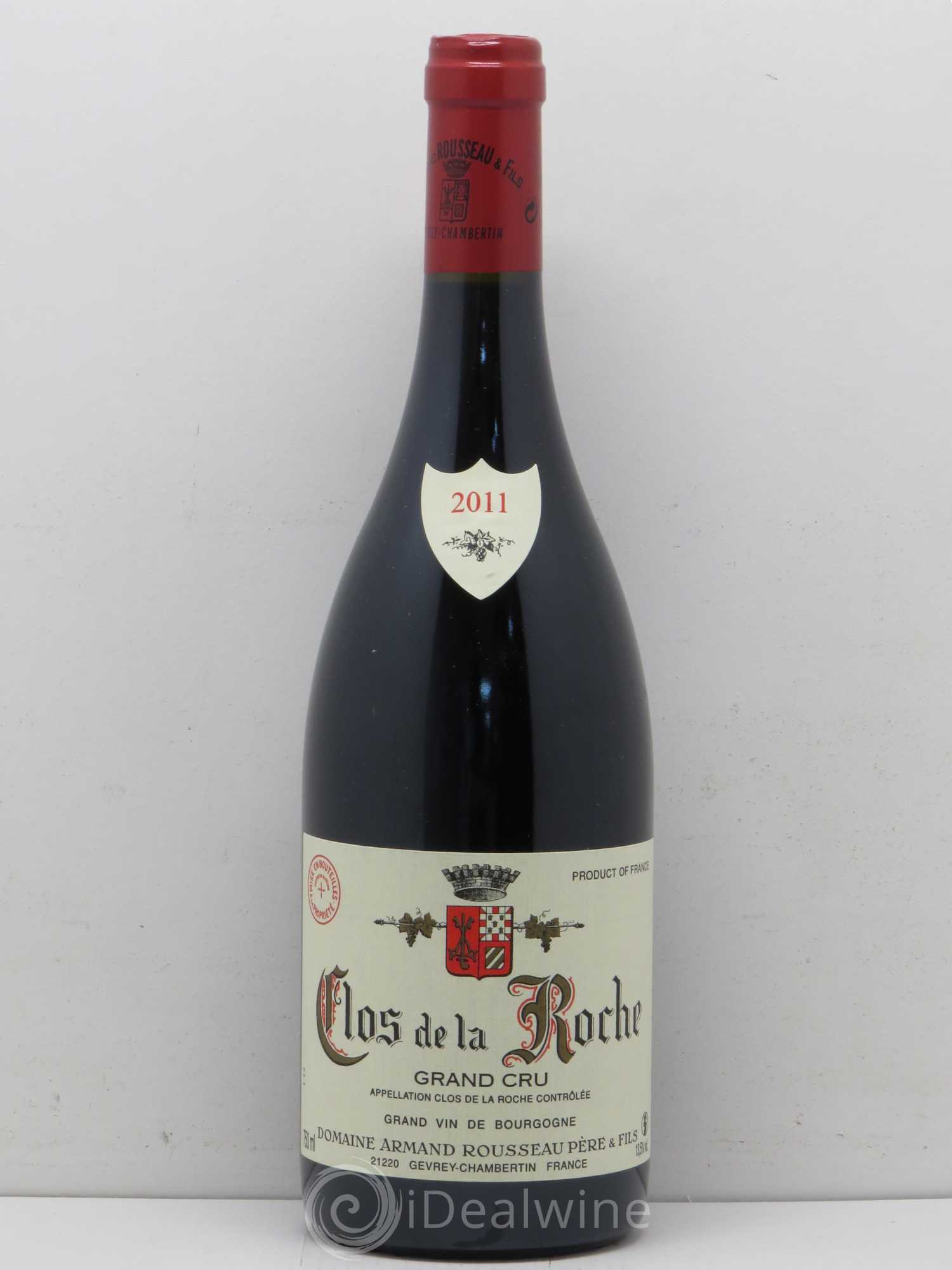 Clos de la Roche Grand Cru Armand Rousseau (Domaine) 2011 - Lot de 1 bouteille - 0