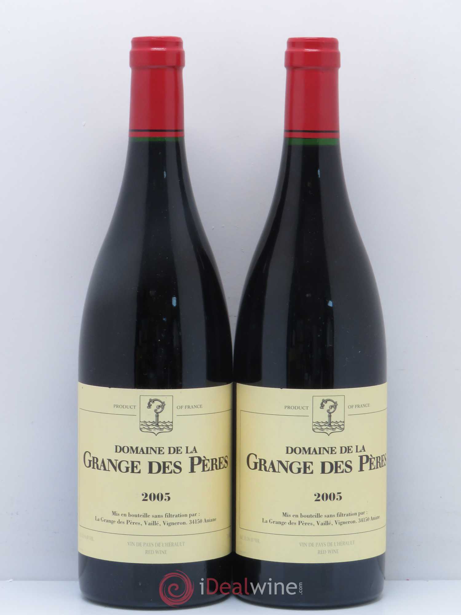 Pays d'Hérault Grange des Pères Laurent Vaillé 2005 - Lot de 2 bouteilles - 0