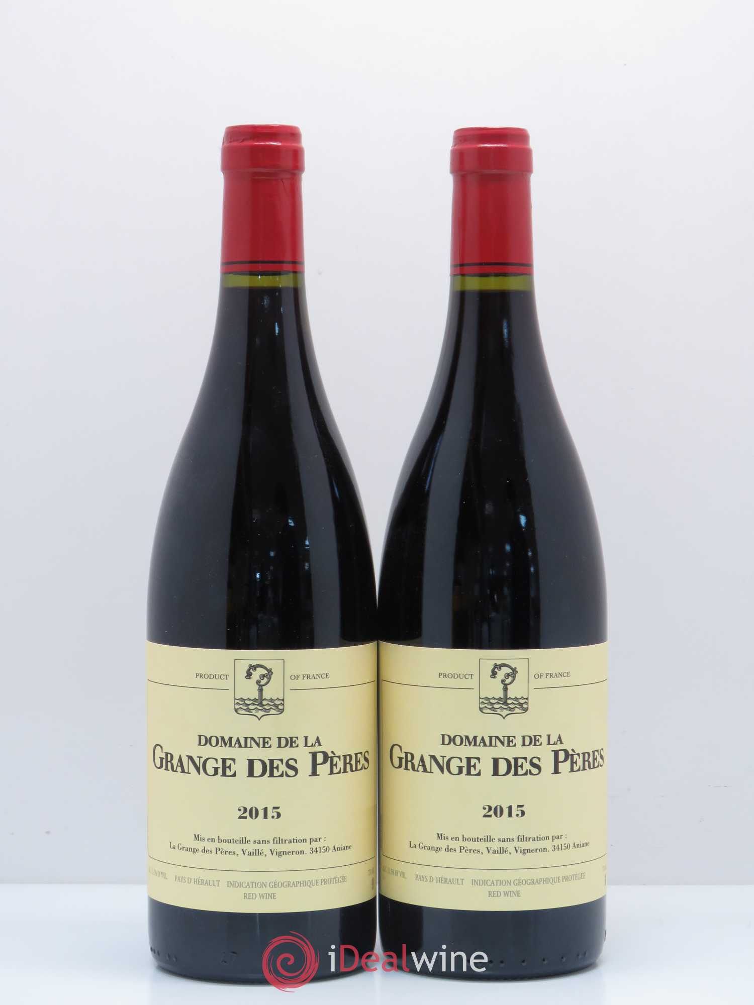 Pays d'Hérault Grange des Pères Laurent Vaillé 2015 - Lot de 2 bouteilles - 0