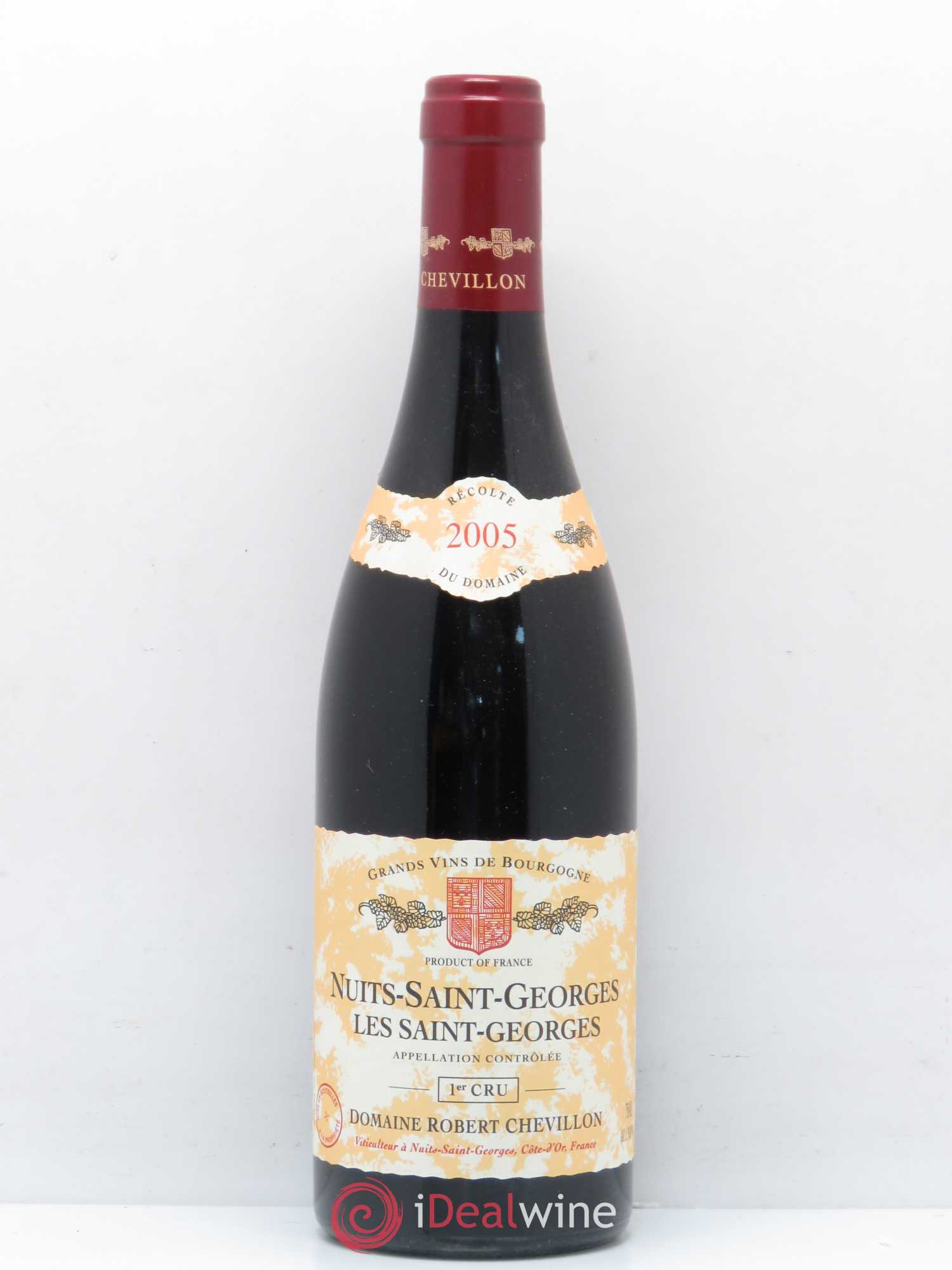 Nuits-Saint-Georges 1er Cru Les Saint Georges Robert Chevillon 2005 - Lot de 1 bouteille - 0
