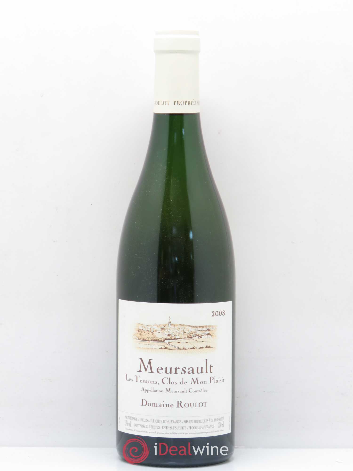 Meursault Les Tessons Clos de Mon plaisir Roulot (Domaine) 2008 - Lot de 1 bouteille - 0