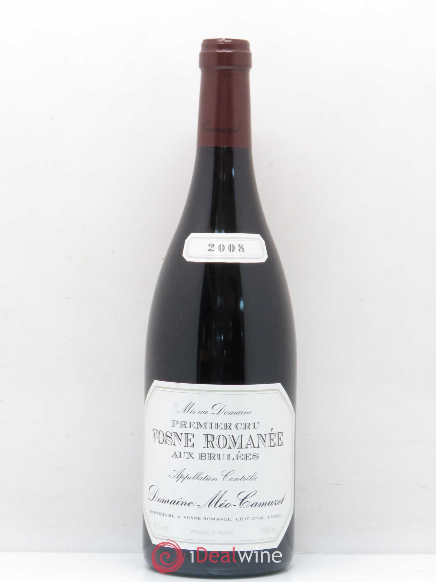 Vosne-Romanée 1er Cru Aux Brûlées Méo-Camuzet (Domaine) 2008 - Lot de 1 bouteille - 0