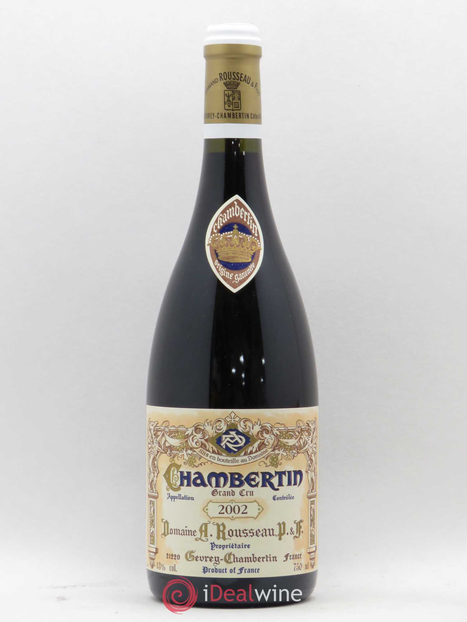 Chambertin Grand Cru Armand Rousseau (Domaine) 2002 - Lot de 1 bouteille - 0