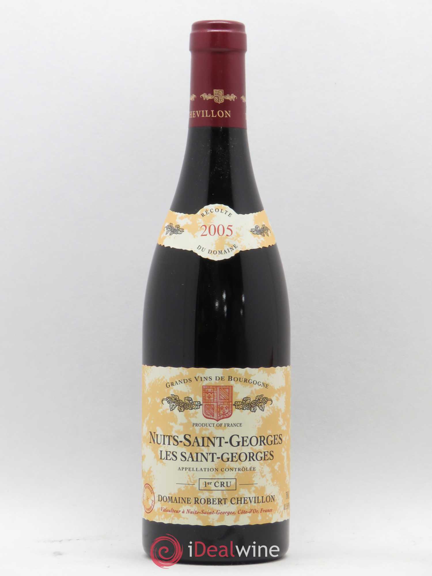 Nuits-Saint-Georges 1er Cru Les Saint Georges Robert Chevillon 2005 - Lot de 1 bouteille - 0