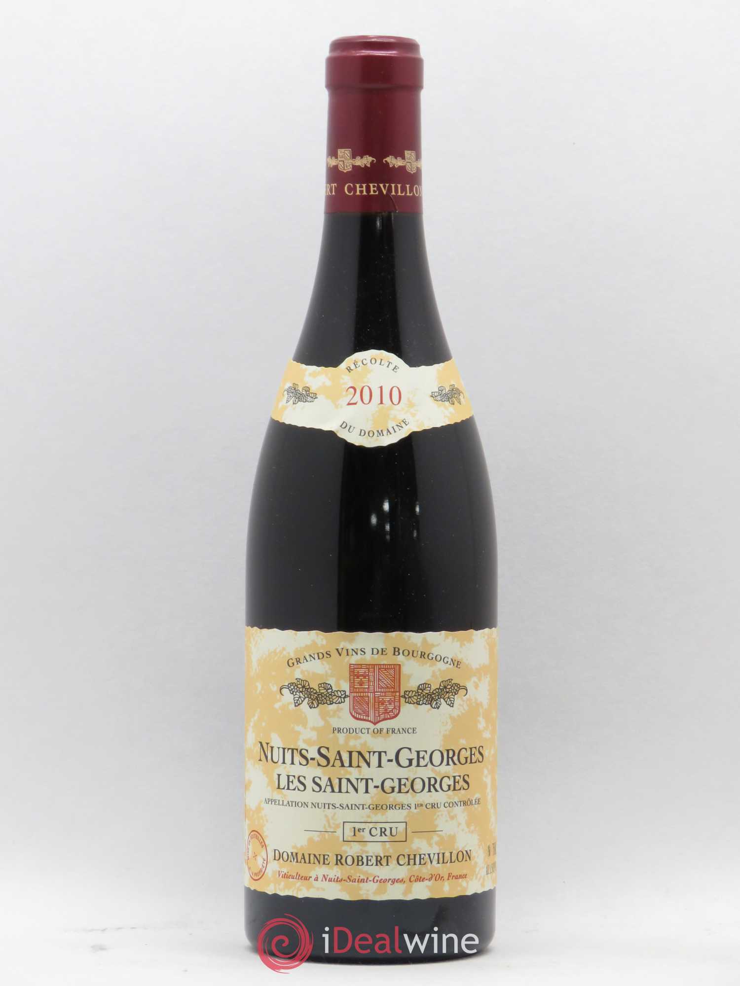 Nuits-Saint-Georges 1er Cru Les Saint Georges Robert Chevillon 2010 - Lot de 1 bouteille - 0