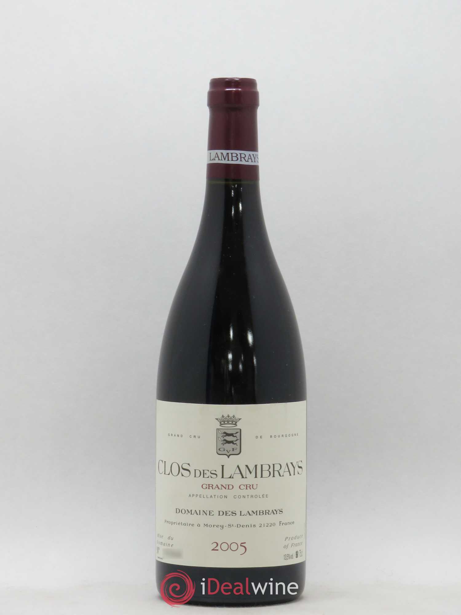 Clos des Lambrays Grand Cru Domaine des Lambrays 2005 - Lot de 1 bouteille - 0