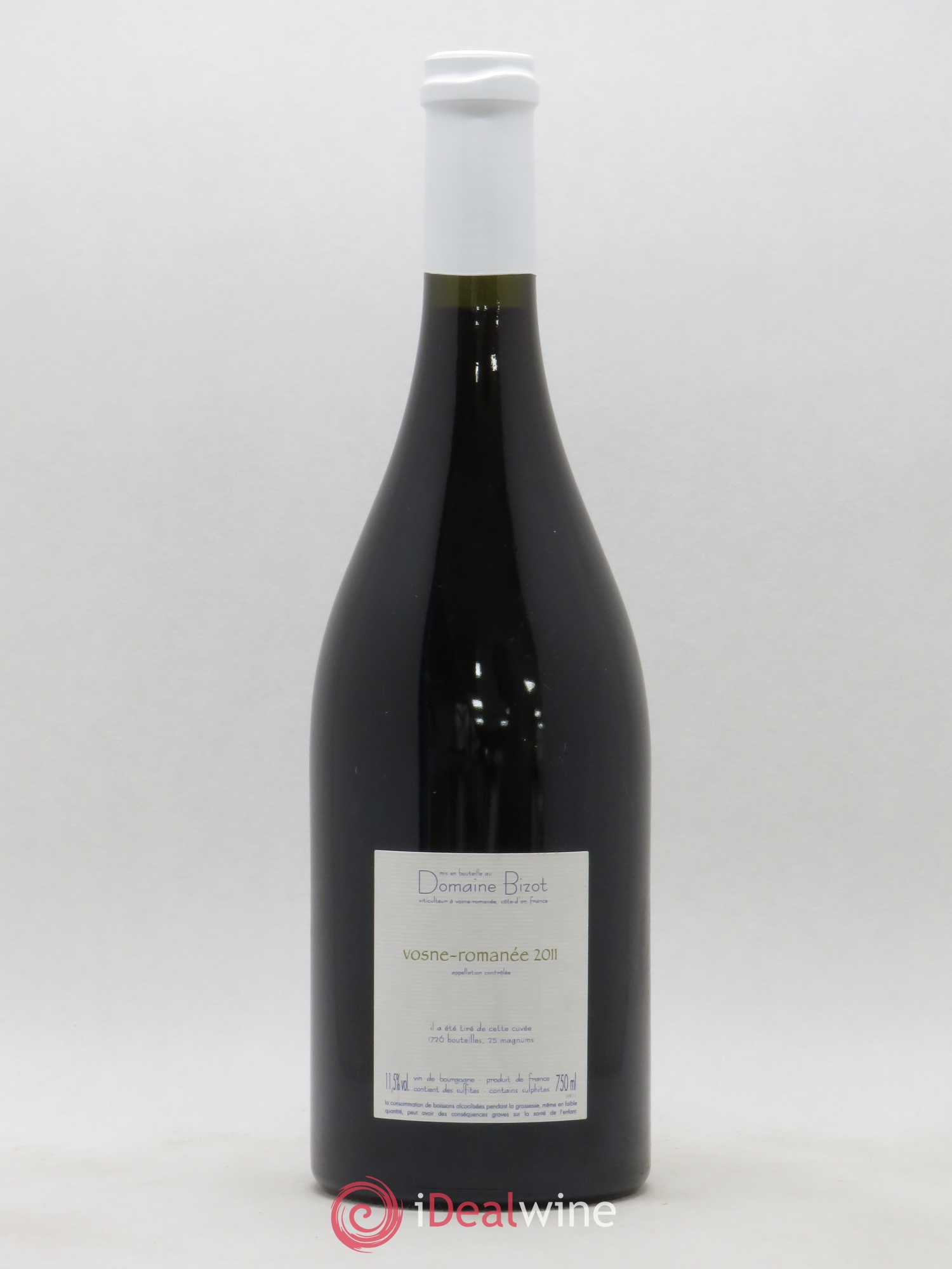 Vosne-Romanée Bizot (Domaine) 2011 - Lot de 1 bouteille - 1