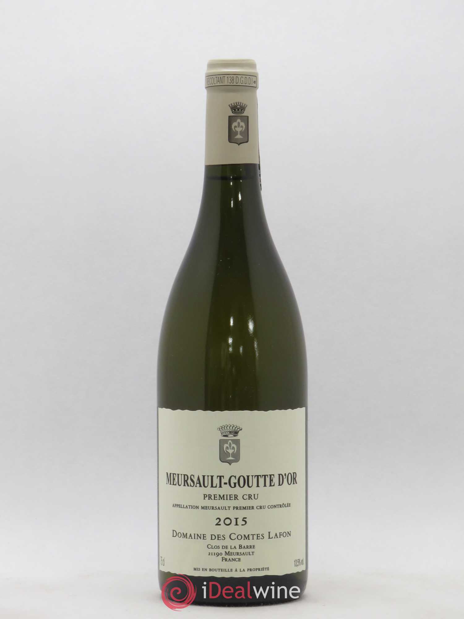 Meursault 1er Cru Goutte d'Or Comtes Lafon (Domaine des) 2015 - Lot de 1 bouteille - 0