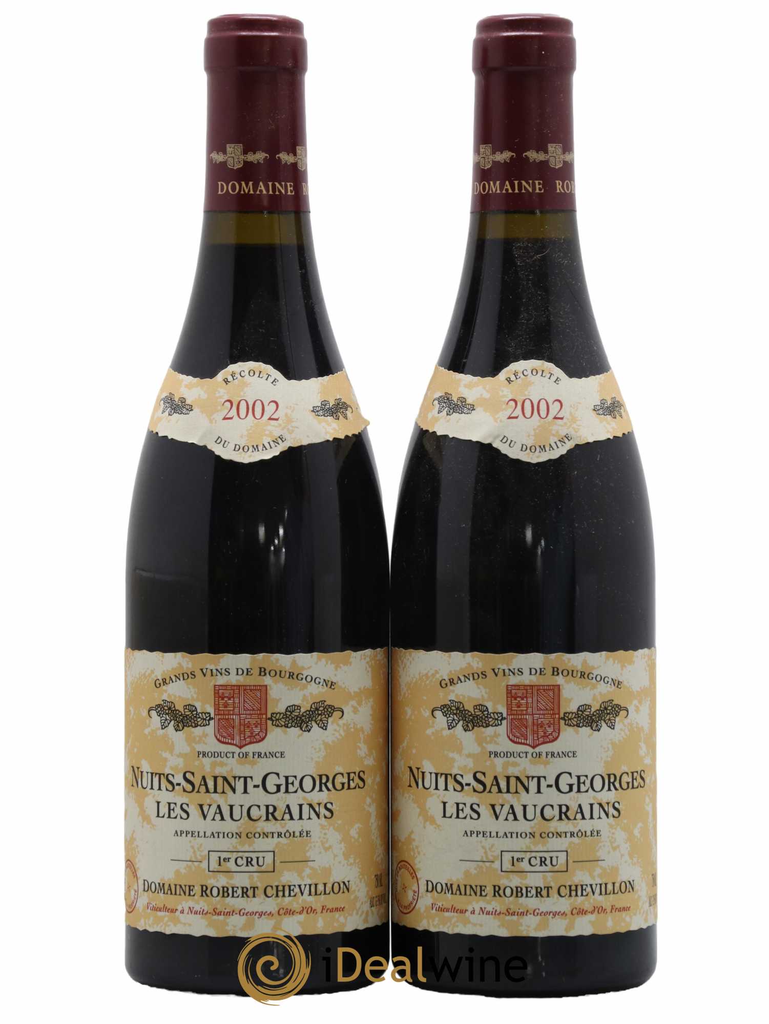 Nuits-Saint-Georges 1er Cru Les Vaucrains Robert Chevillon 2002 - Lot de 2 bouteilles - 0