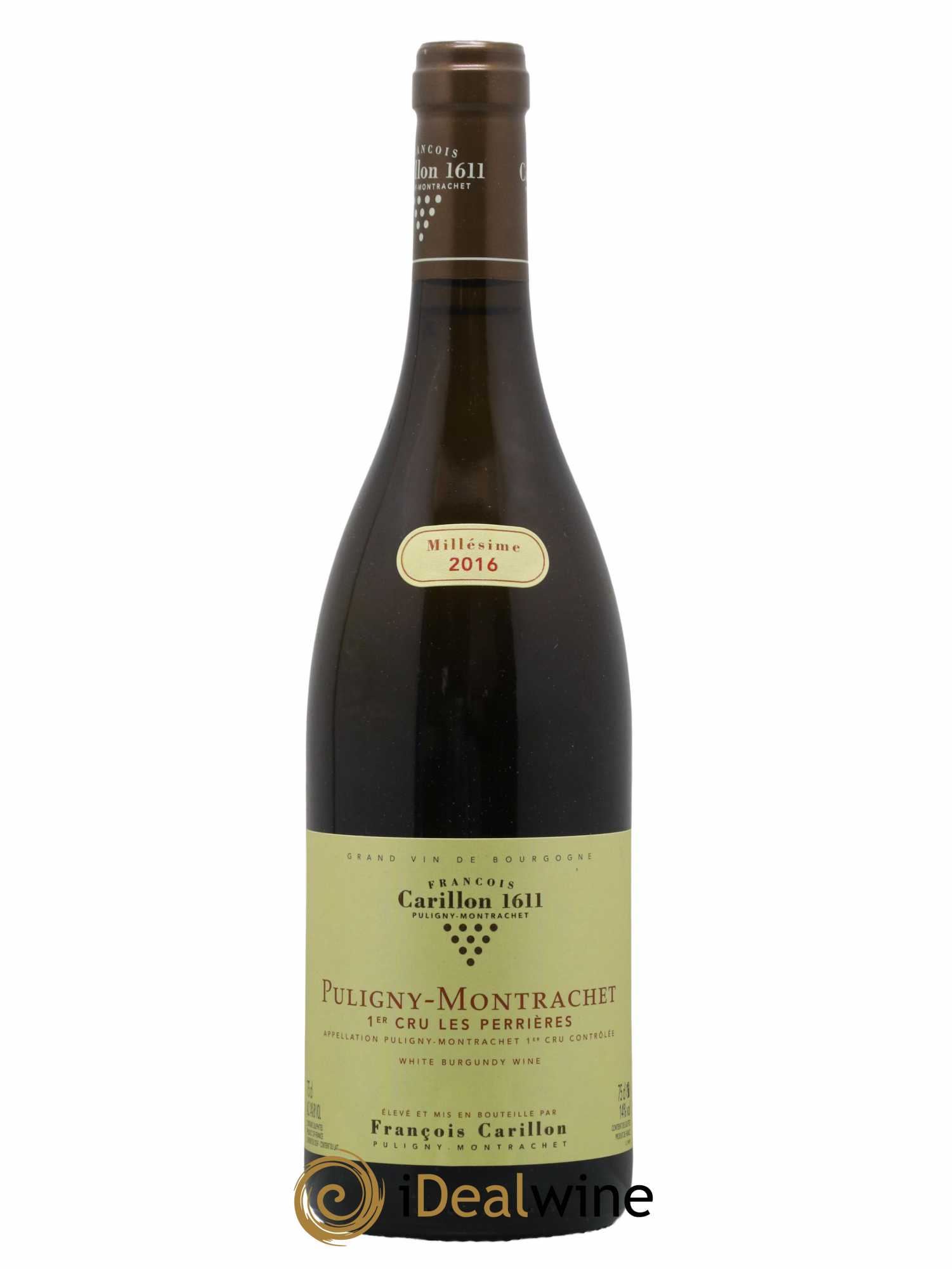 Puligny-Montrachet 1er Cru Les Perrières François Carillon 2016 - Lot de 1 bouteille - 0