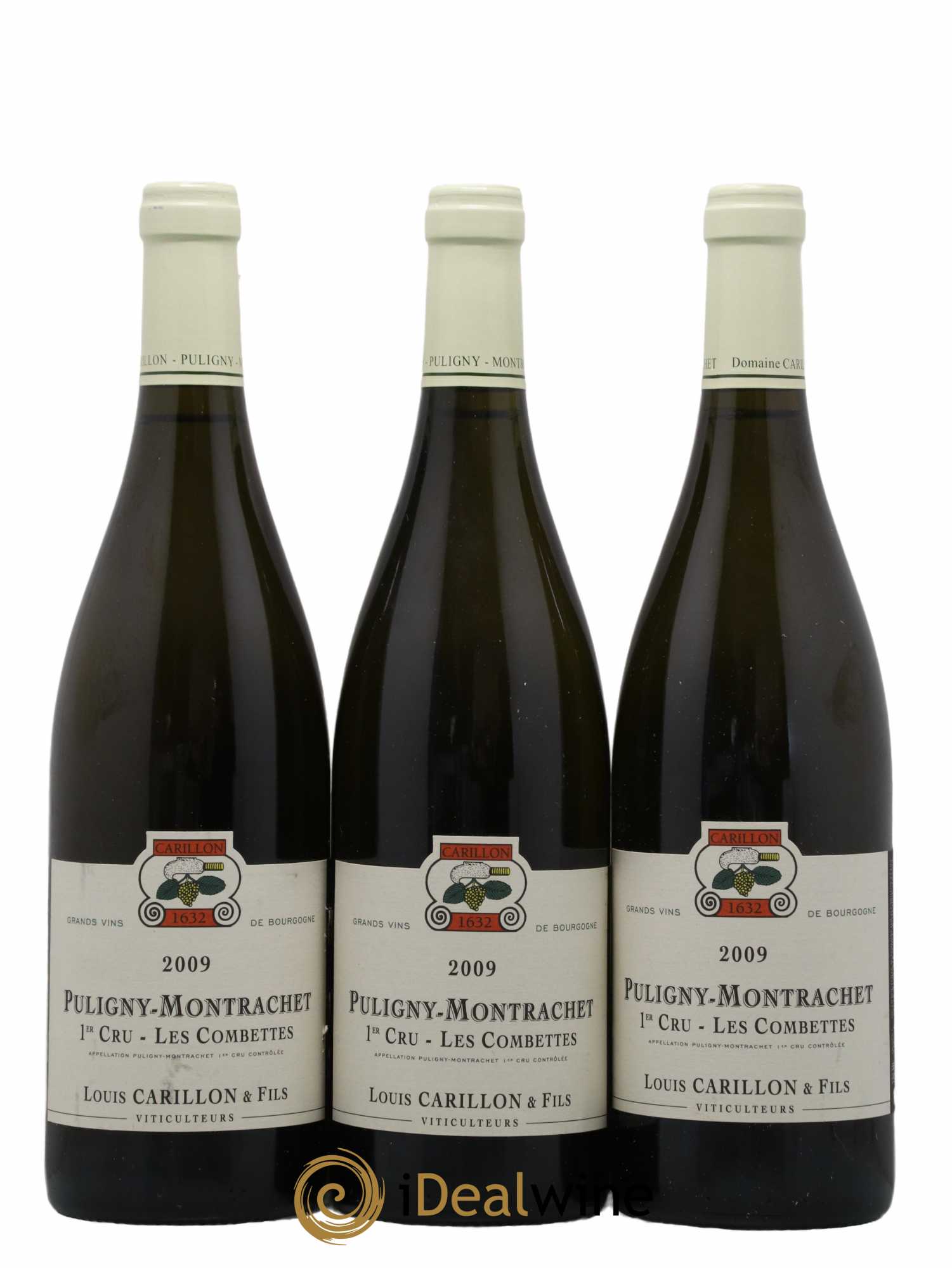 Puligny-Montrachet 1er Cru Les Combettes Louis Carillon & Fils 2009 - Lot de 3 bouteilles - 0