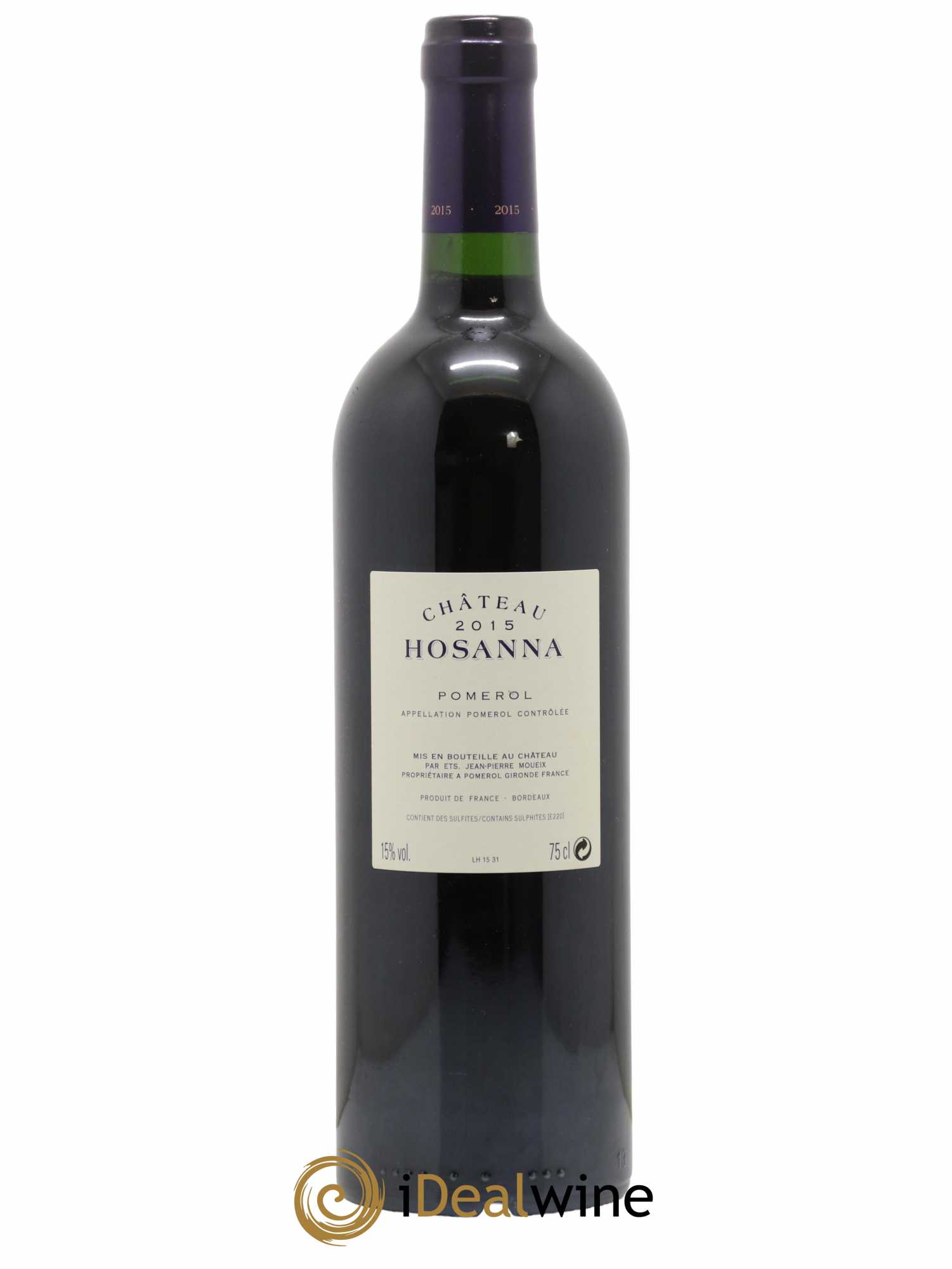 Château Hosanna 2015 - Lot de 1 bouteille - 1
