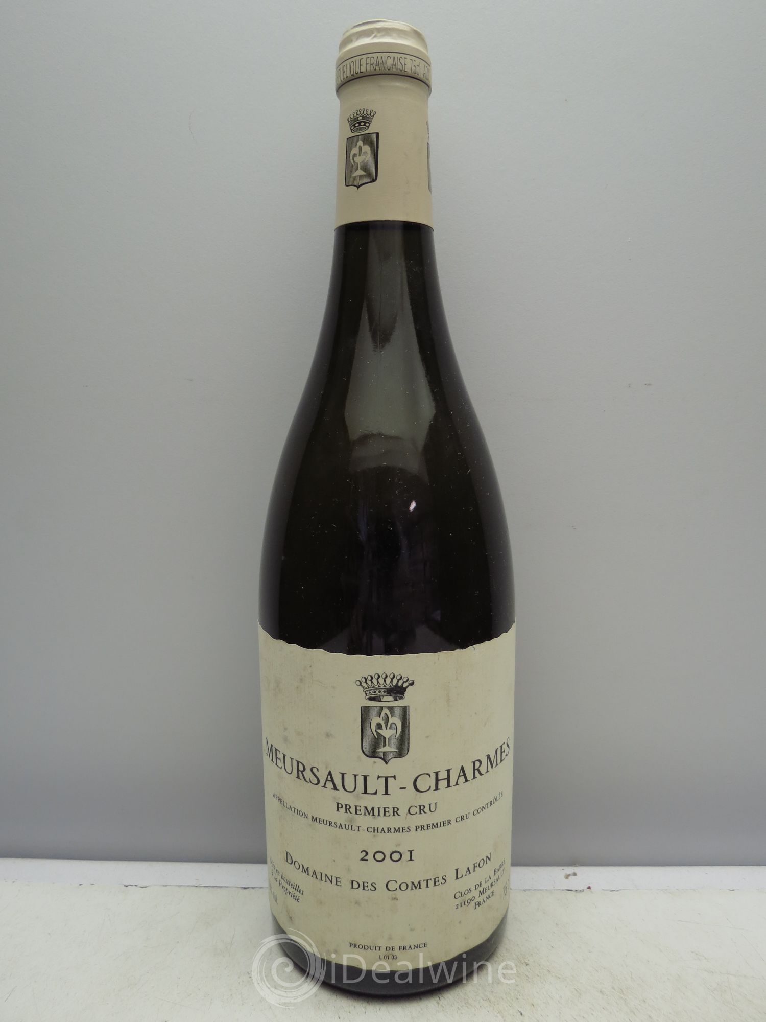 Meursault 1er Cru Charmes Comtes Lafon (Domaine des) 2001 - Lot de 1 bouteille - 0