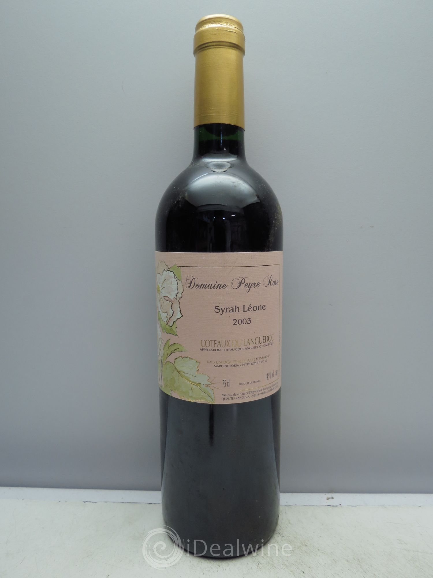 Coteaux du Languedoc Domaine Peyre Rose Belle Léone (anciennement Syrah Léone) Marlène Soria 2003 - Lot de 1 bouteille - 0