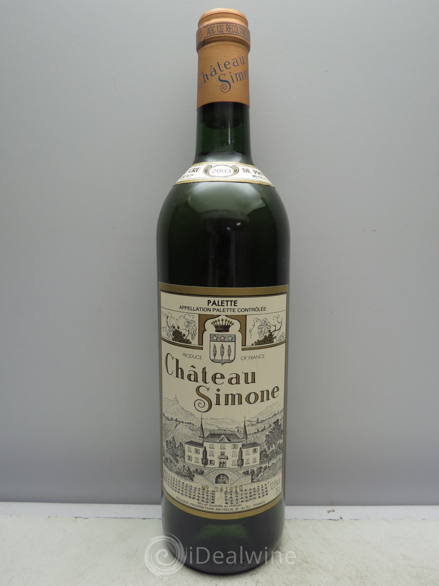 Palette Château Simone Famille Rougier 2003 - Lot de 1 bouteille - 0