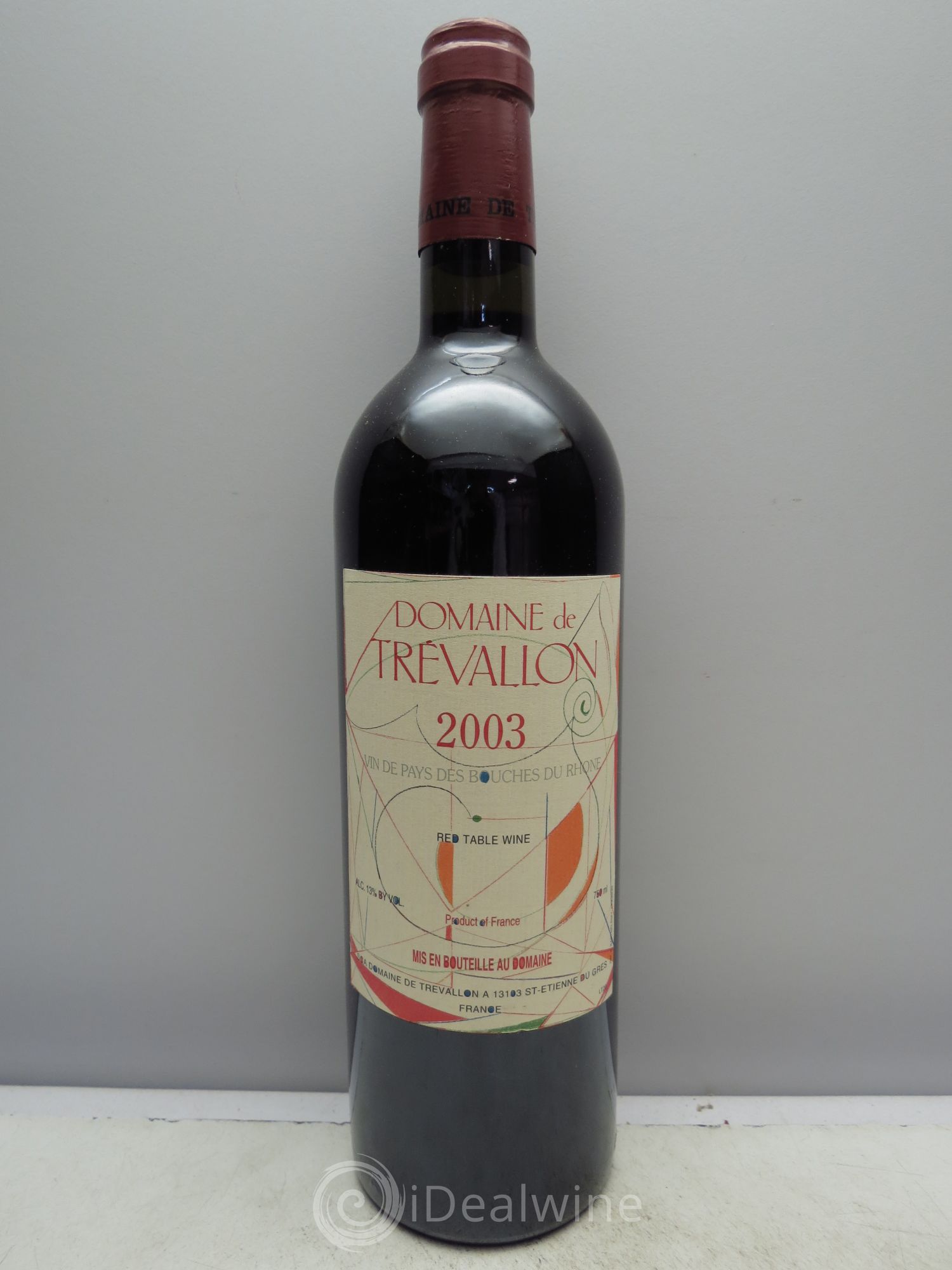VDP Bouches du Rhône Trévallon (Domaine de) Eloi Dürrbach 2003 - Lot de 1 bouteille - 0