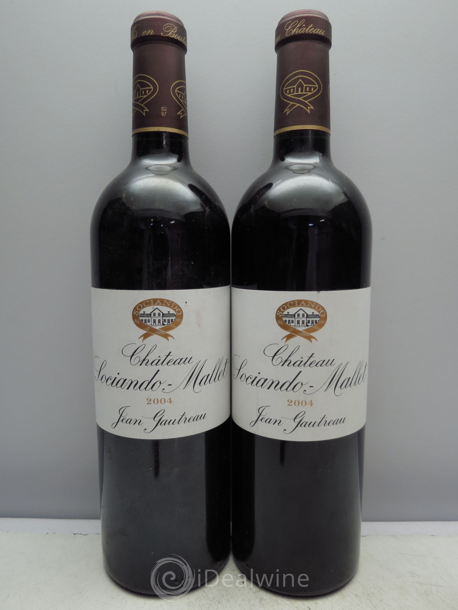 Château Sociando Mallet 2004 - Lot de 2 bouteilles - 0