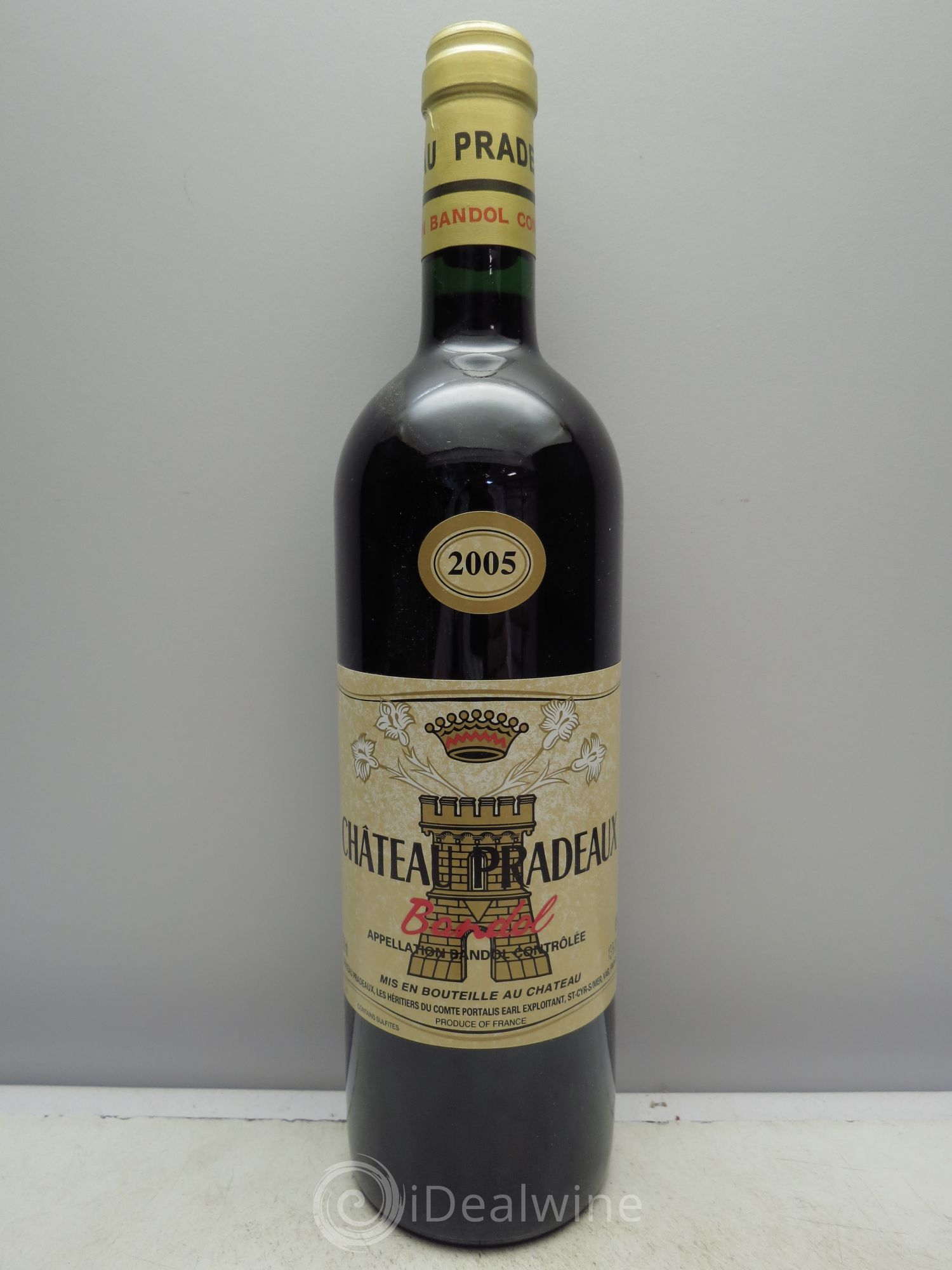 Bandol Château Pradeaux Famille Portalis 2005 - Lot de 1 bouteille - 0