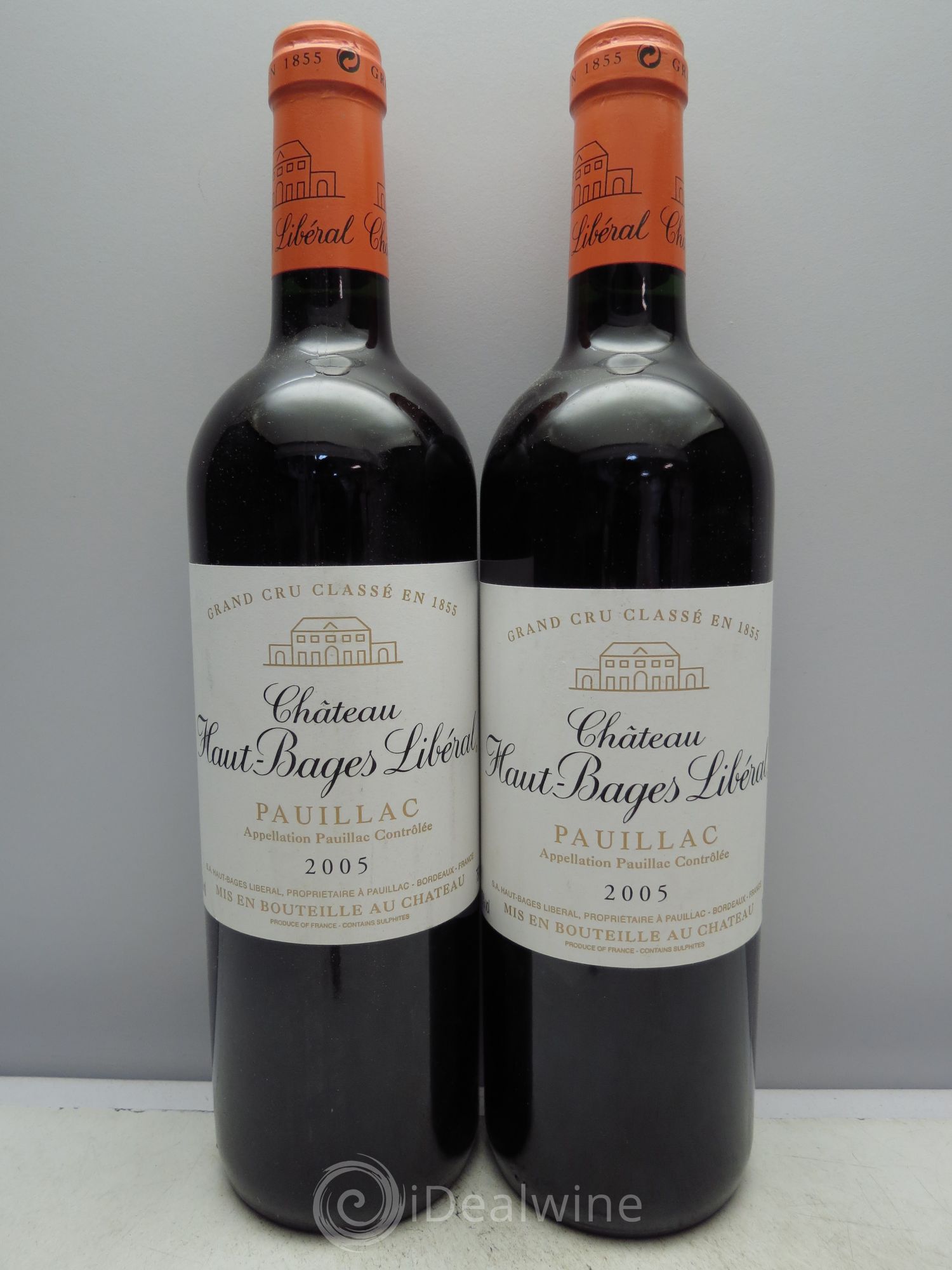 Château Haut Bages Libéral 5ème Grand Cru Classé 2005 - Lot de 2 bouteilles - 0