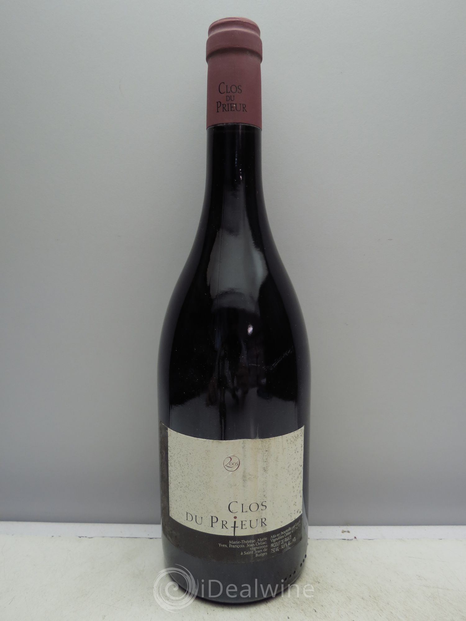 Coteaux du Languedoc Domaine de l'Hortus - Clos du Prieur 2005 - Posten von 1 Flasche - 0