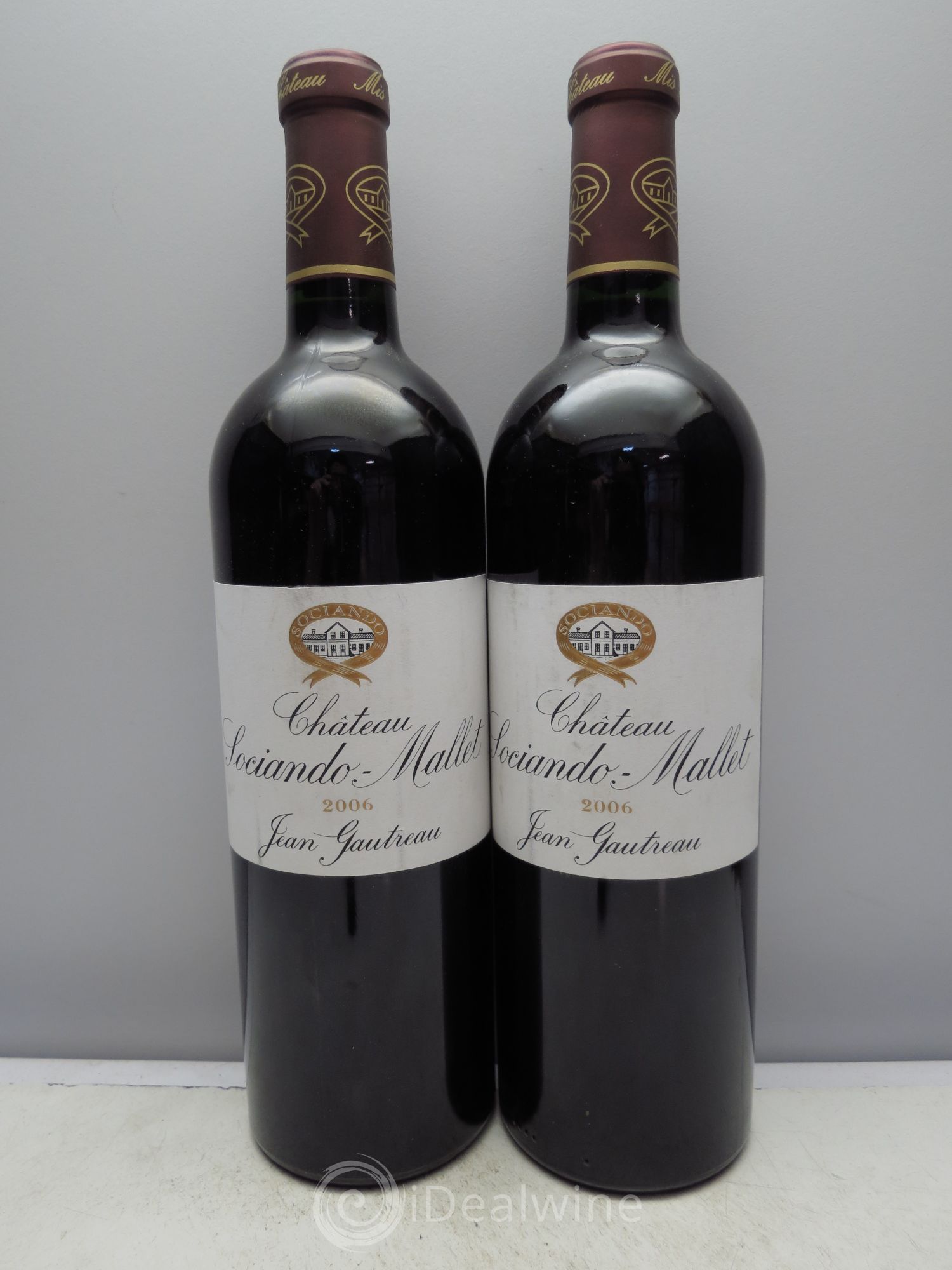 Château Sociando Mallet 2006 - Lot de 2 bouteilles - 0