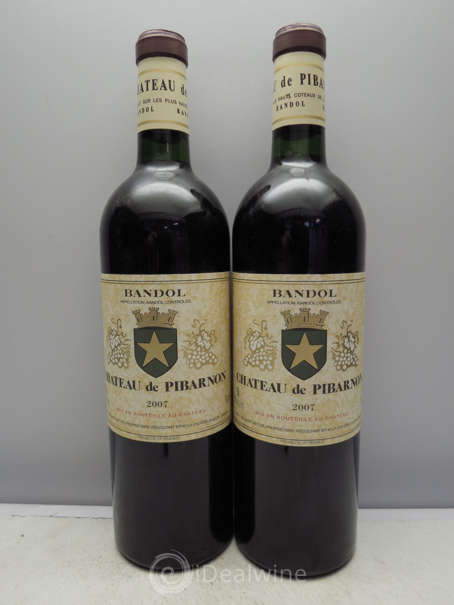 Bandol Château de Pibarnon Comte de Saint-Victor 2007 - Lot de 2 bouteilles - 0