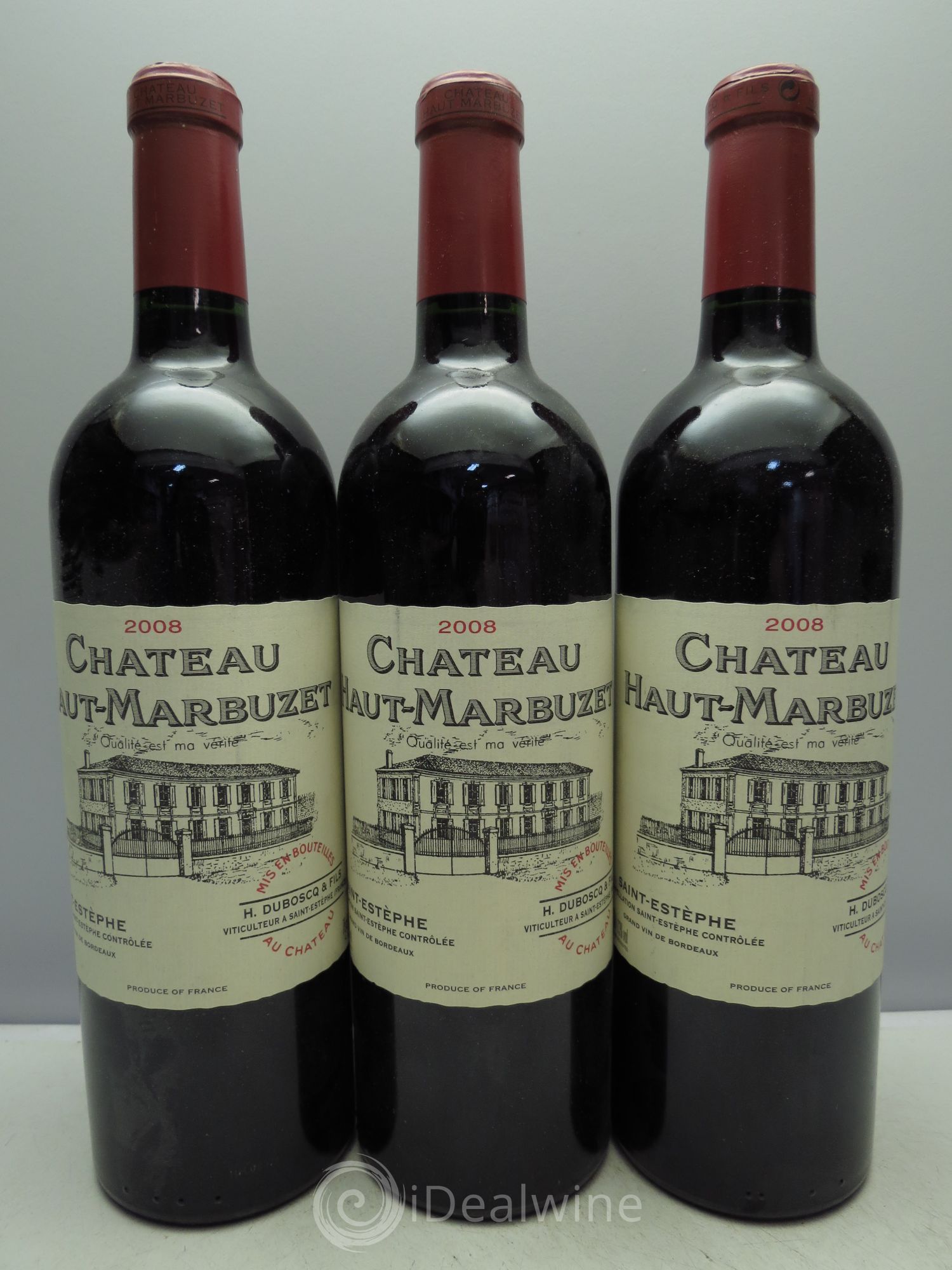 Château Haut Marbuzet 2008 - Lot de 3 bouteilles - 0