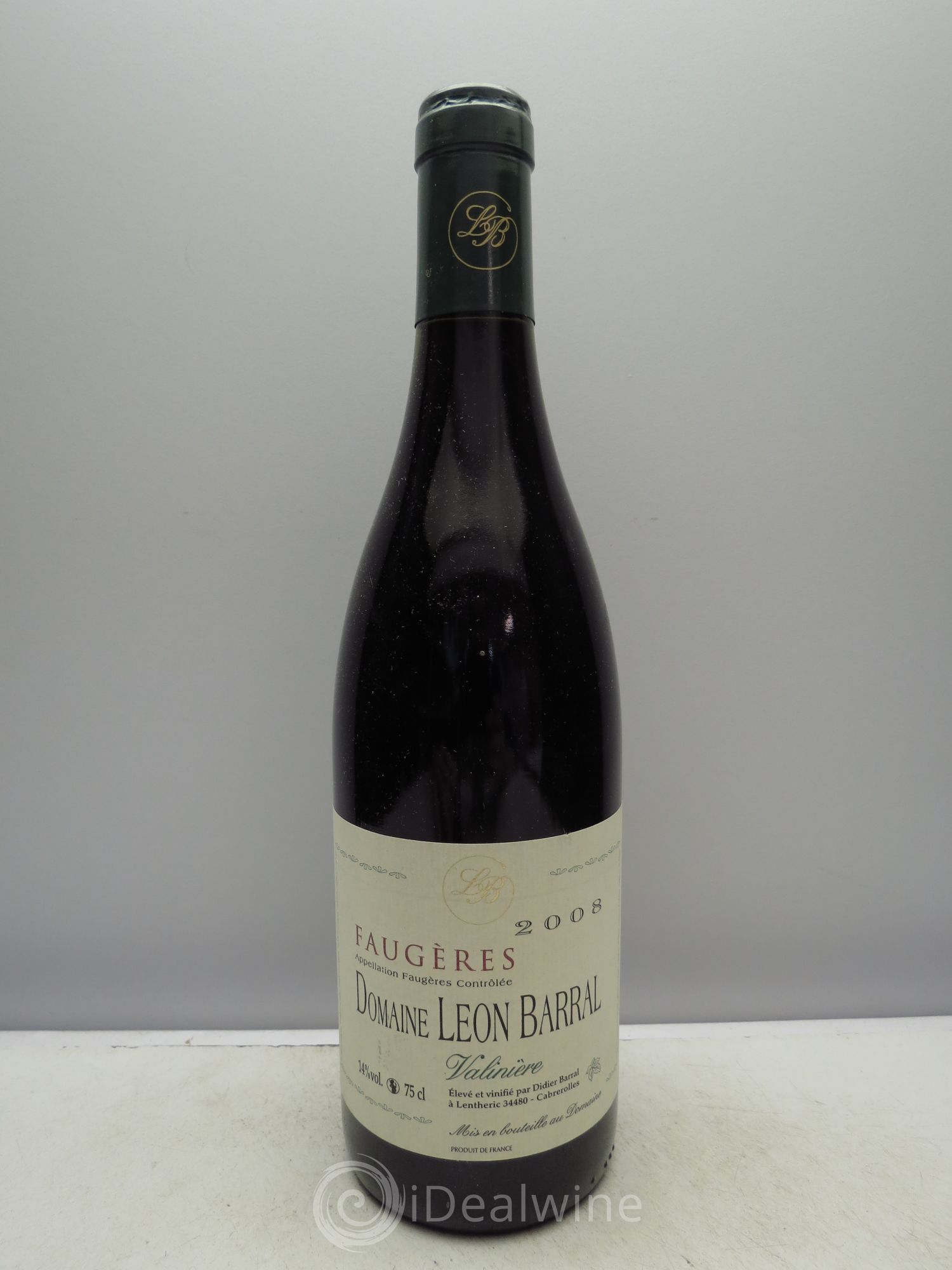 Faugères Valinière Domaine Léon Barral 2008 - Lot de 1 bouteille - 0