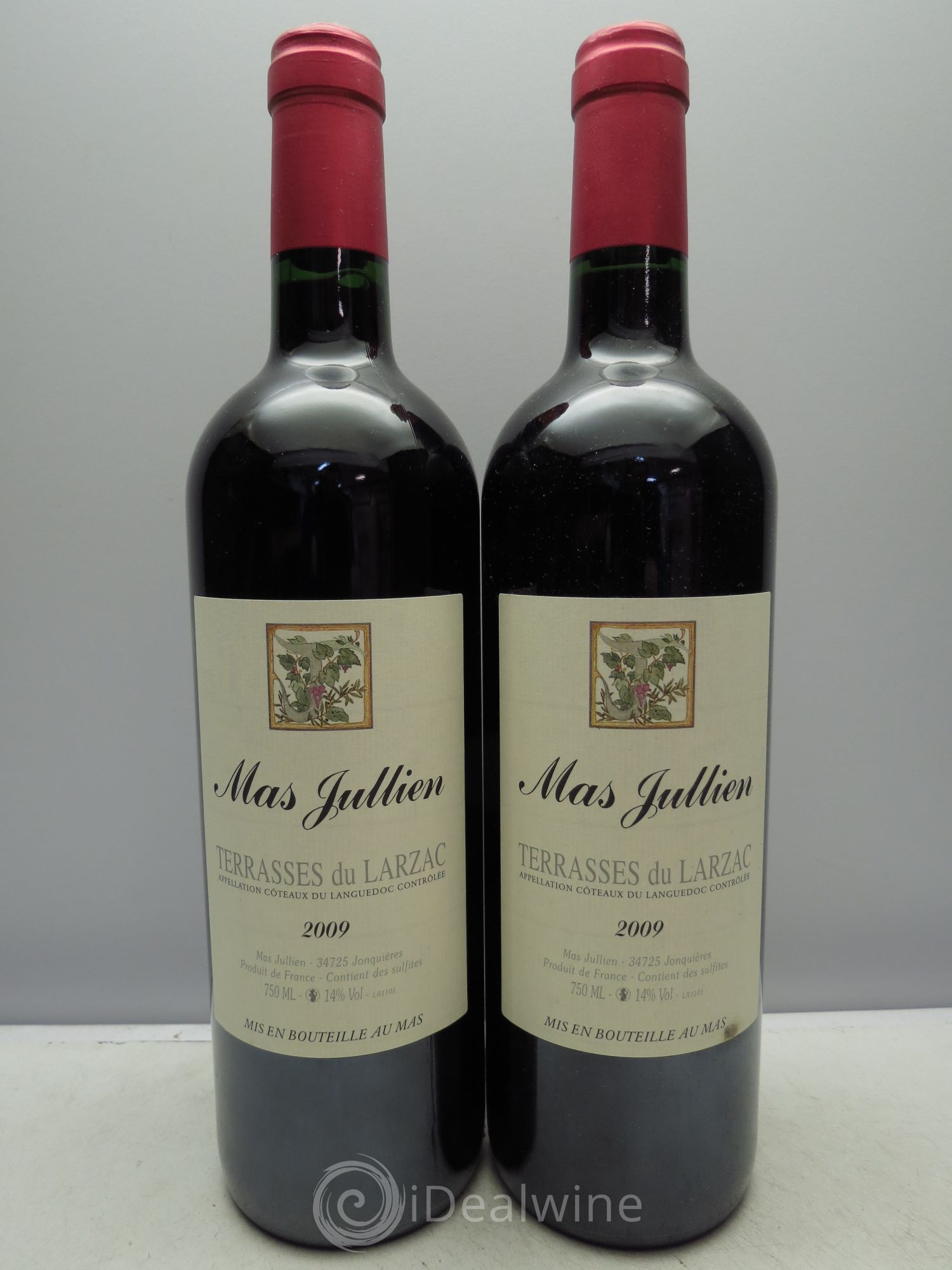 Terrasses du Larzac Mas Jullien Olivier Jullien 2009 - Lot de 2 bouteilles - 0