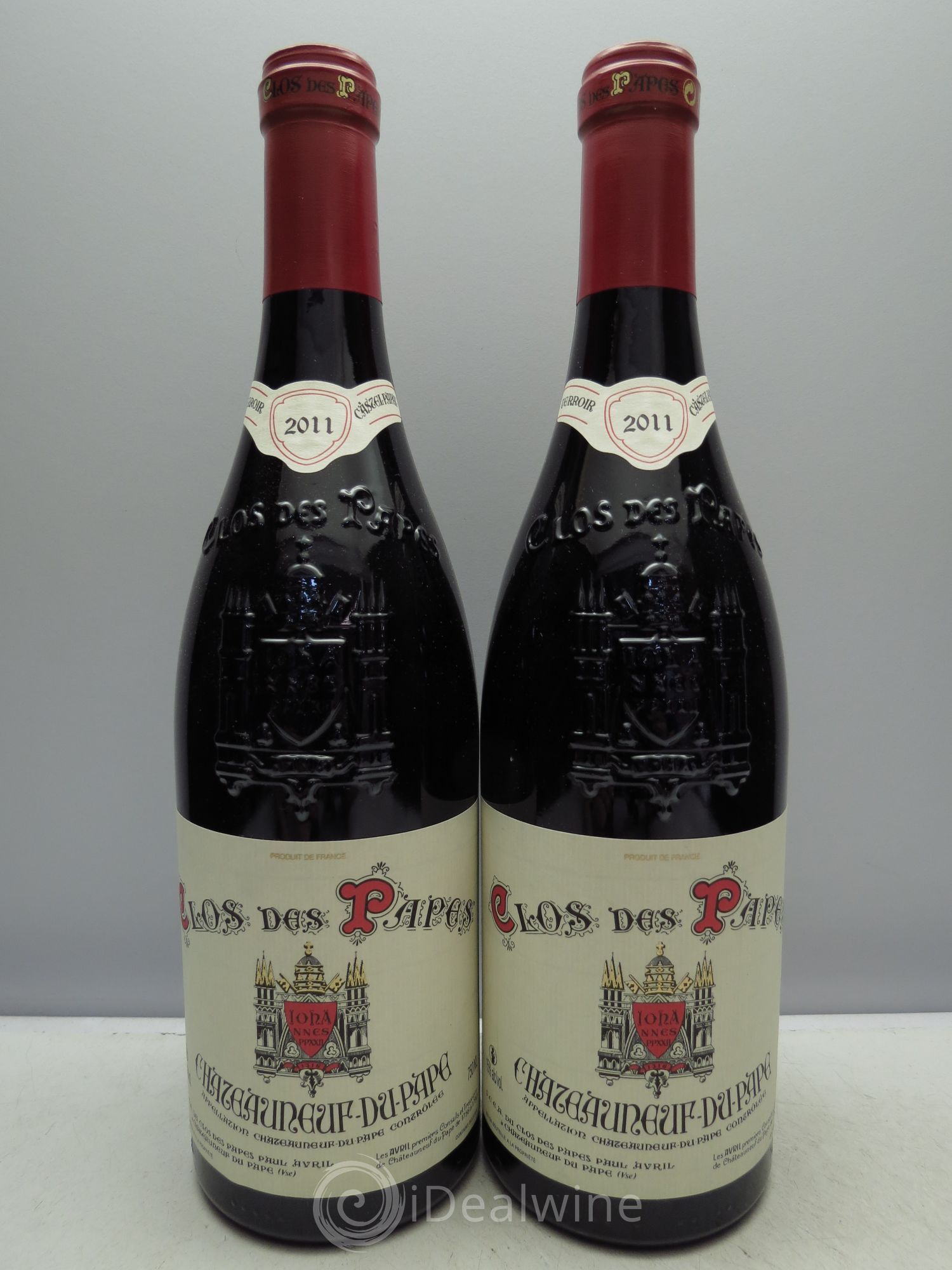 Châteauneuf-du-Pape Clos des Papes - Paul Avril 2011 - Lot de 2 bouteilles - 0