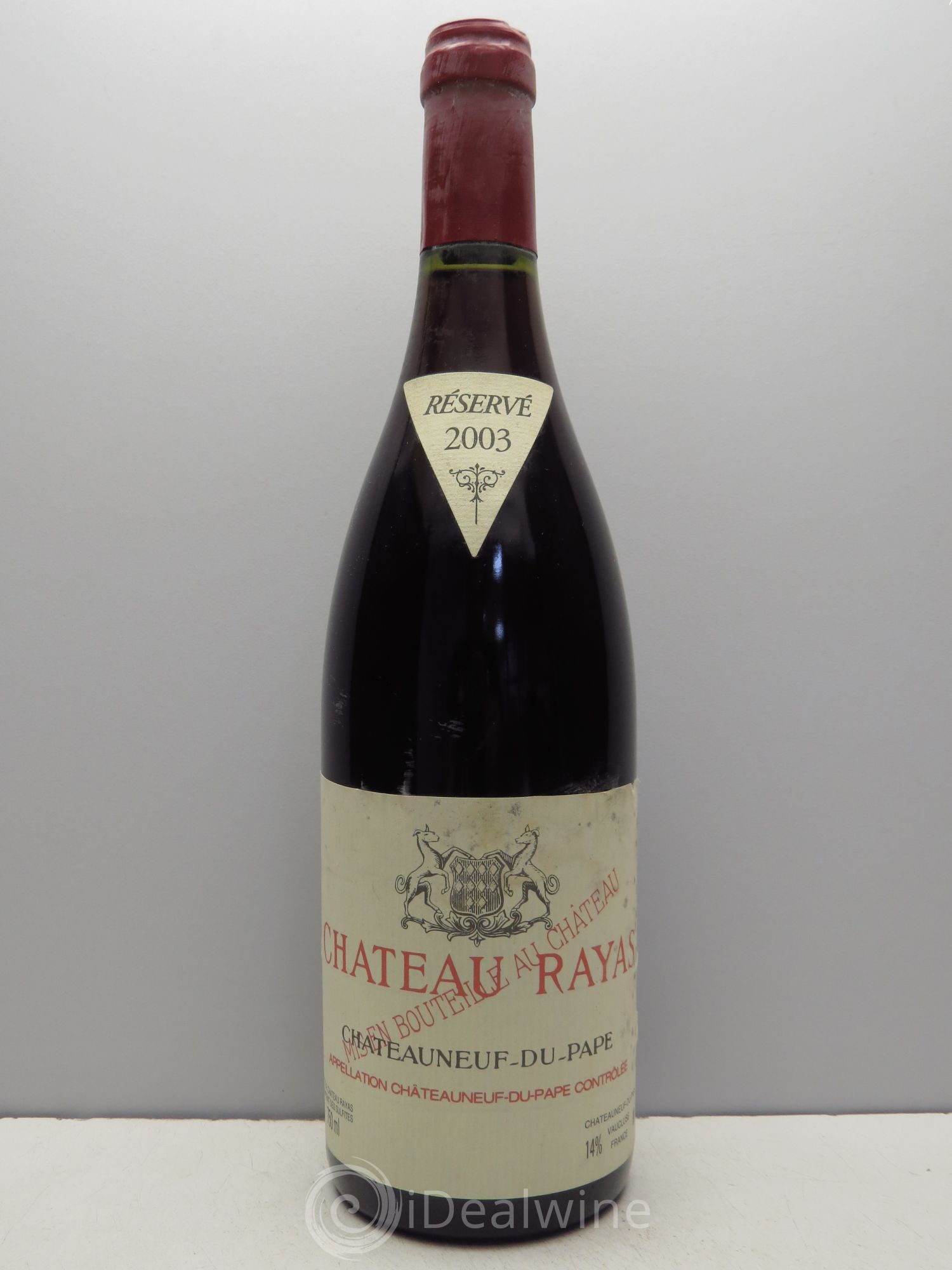 Châteauneuf-du-Pape Château Rayas Emmanuel Reynaud 2003 - Lot de 1 bouteille - 0