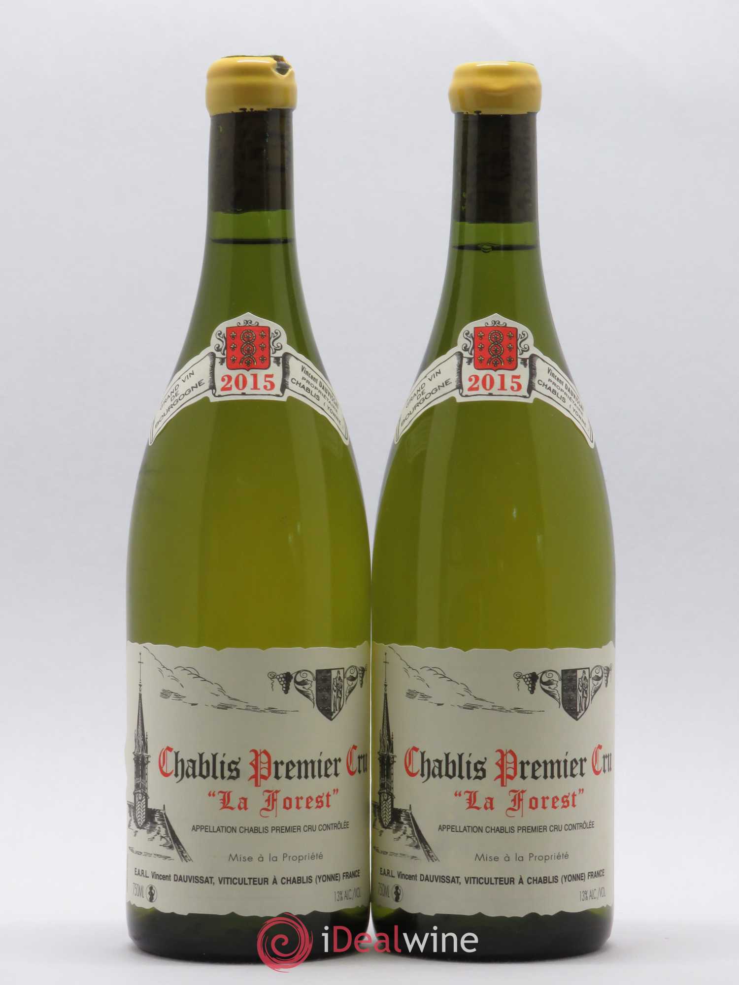 Chablis 1er Cru La Forest Vincent Dauvissat (Domaine) 2015 - Lot de 2 bouteilles - 0